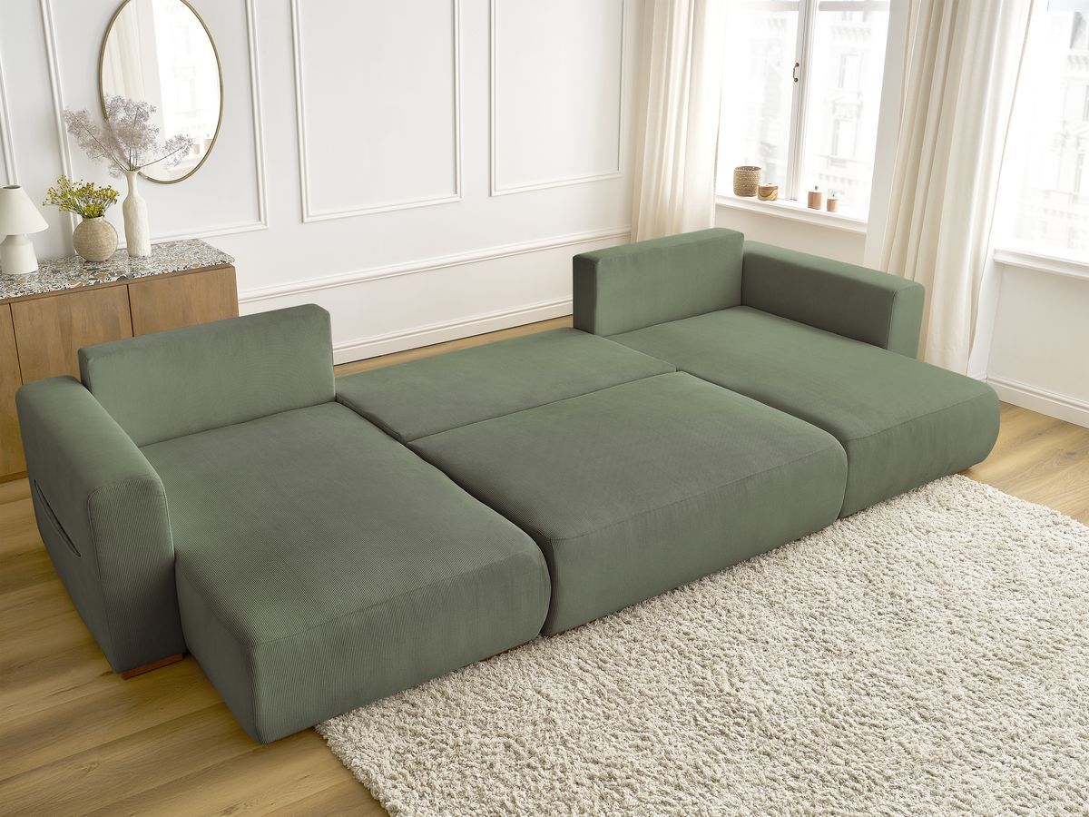 Bobochic Sidonie Wohnlandschaft Cordsamt Grün