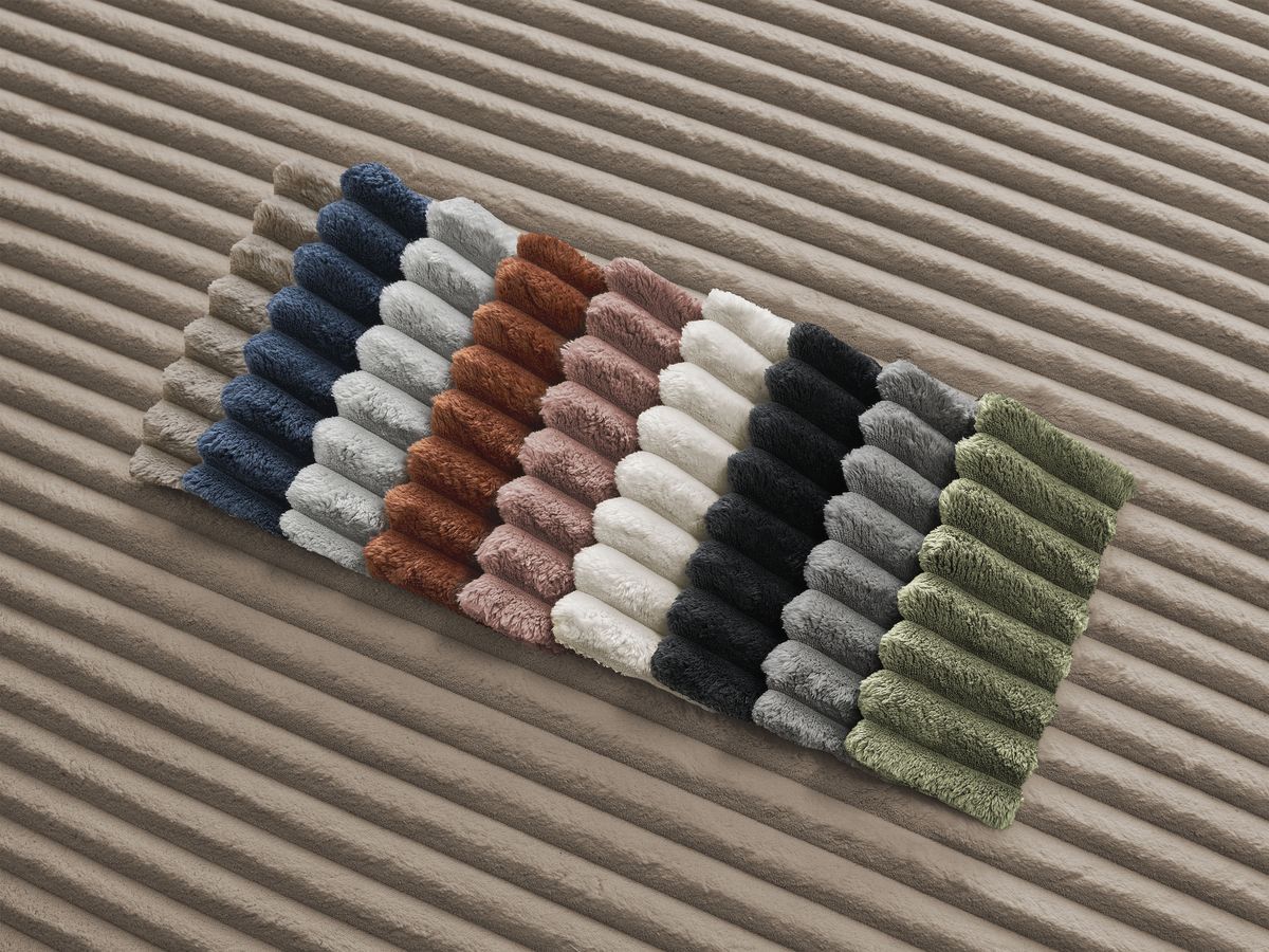 Bobochic Belem Méridienne-Modul Breitcord weich Taupe