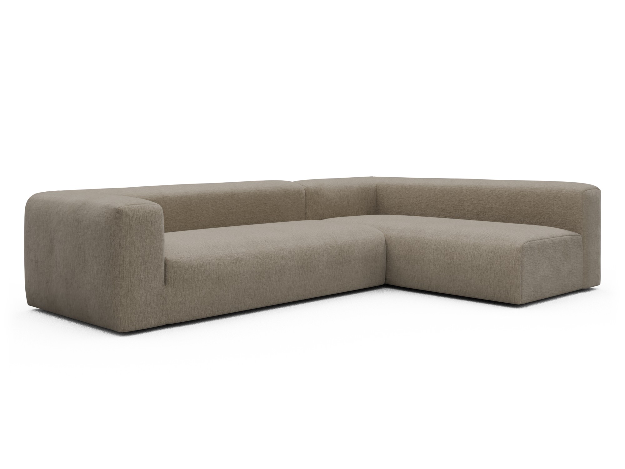 Skandi Home Ecksofa Fred 2x 2,5-Sitzer rechts offen Smooth-Belge moebelfaktor