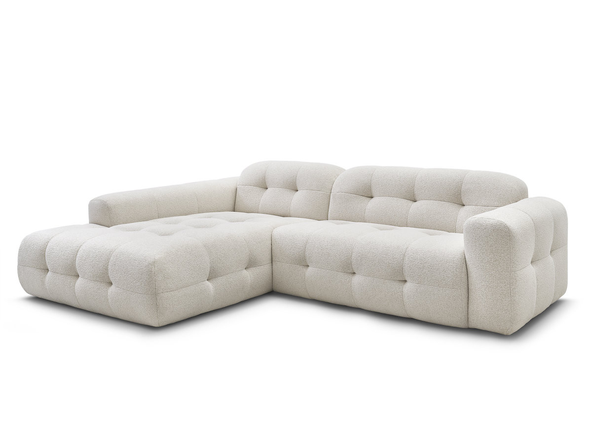 Bobochic Laura Ecksofa Melange-Stoff Beige Ecke links