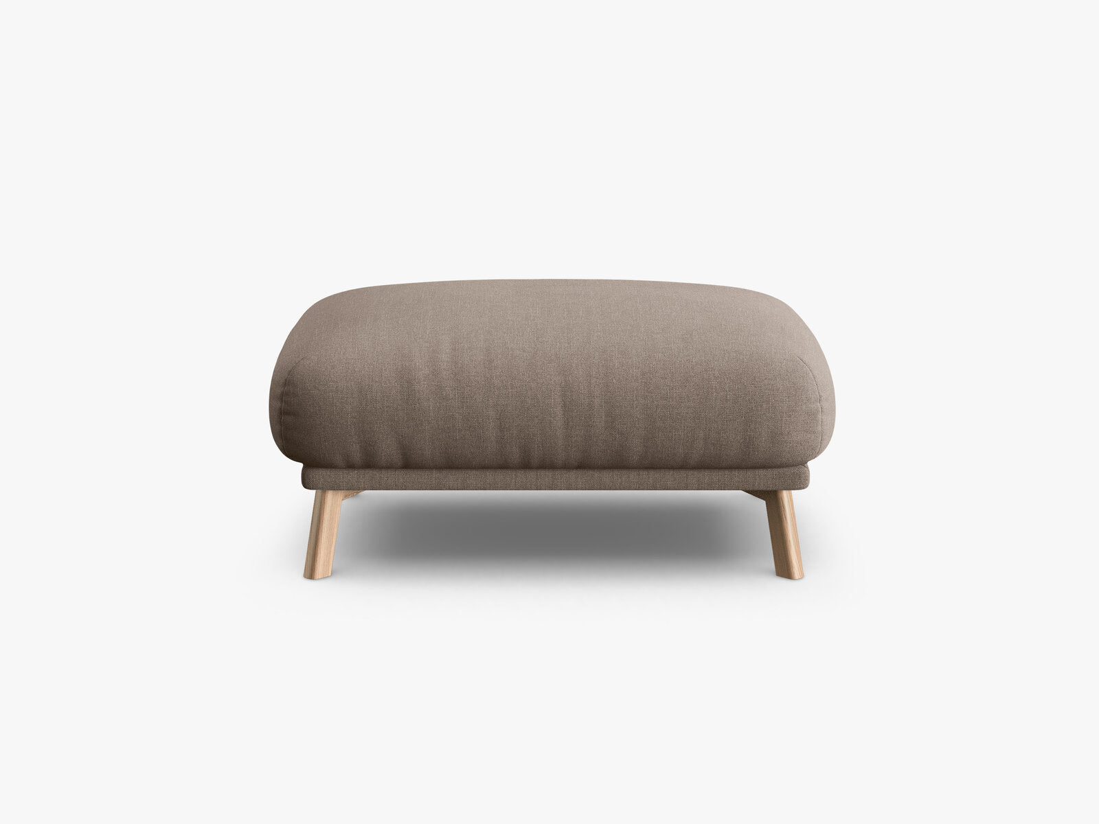 Micadoni Hocker Naomi große Version Strukturierter Stoff Liberty Cappuccino