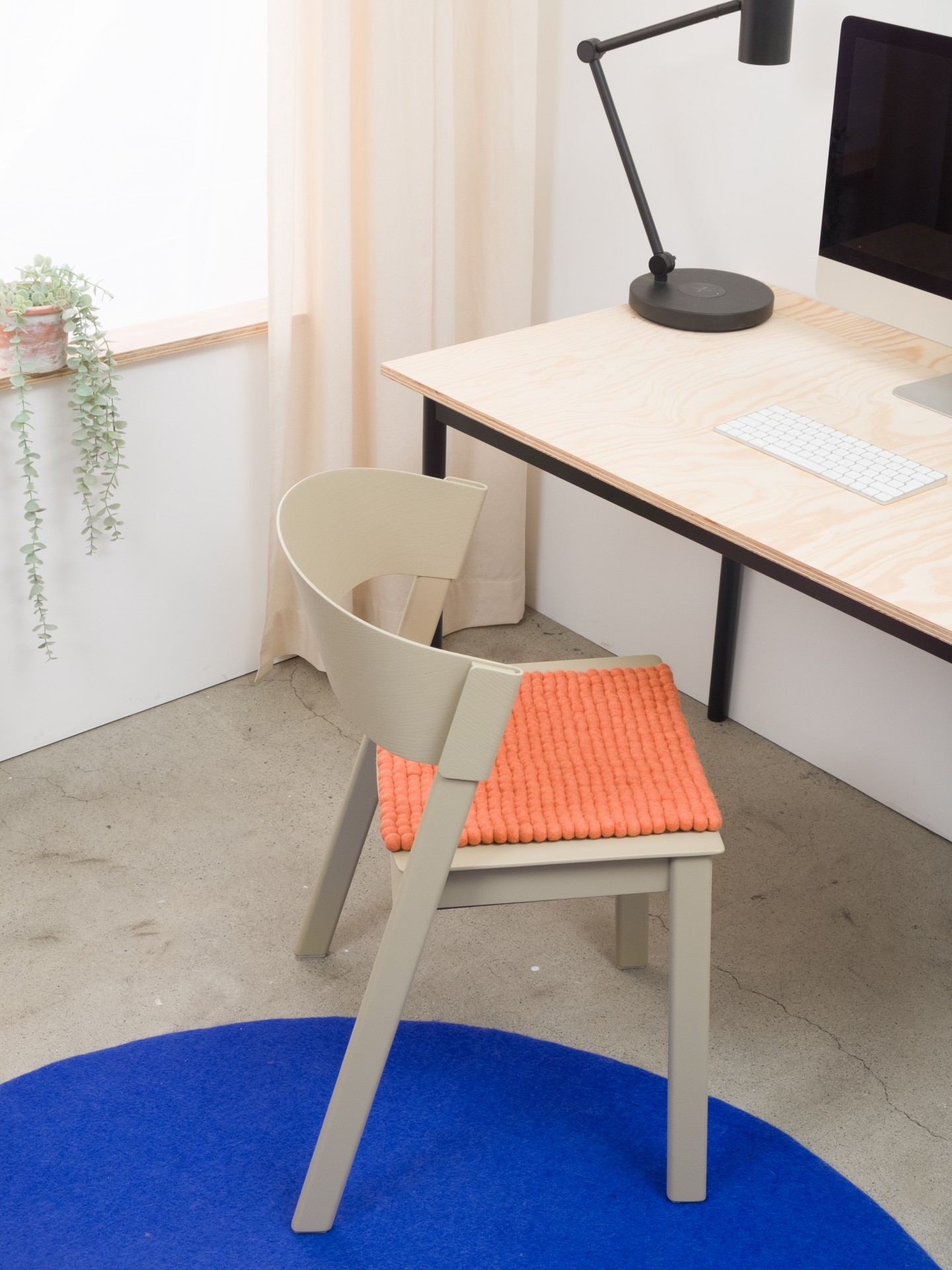 myfelt Lea - Filzkugel Sitzauflage quadratisch