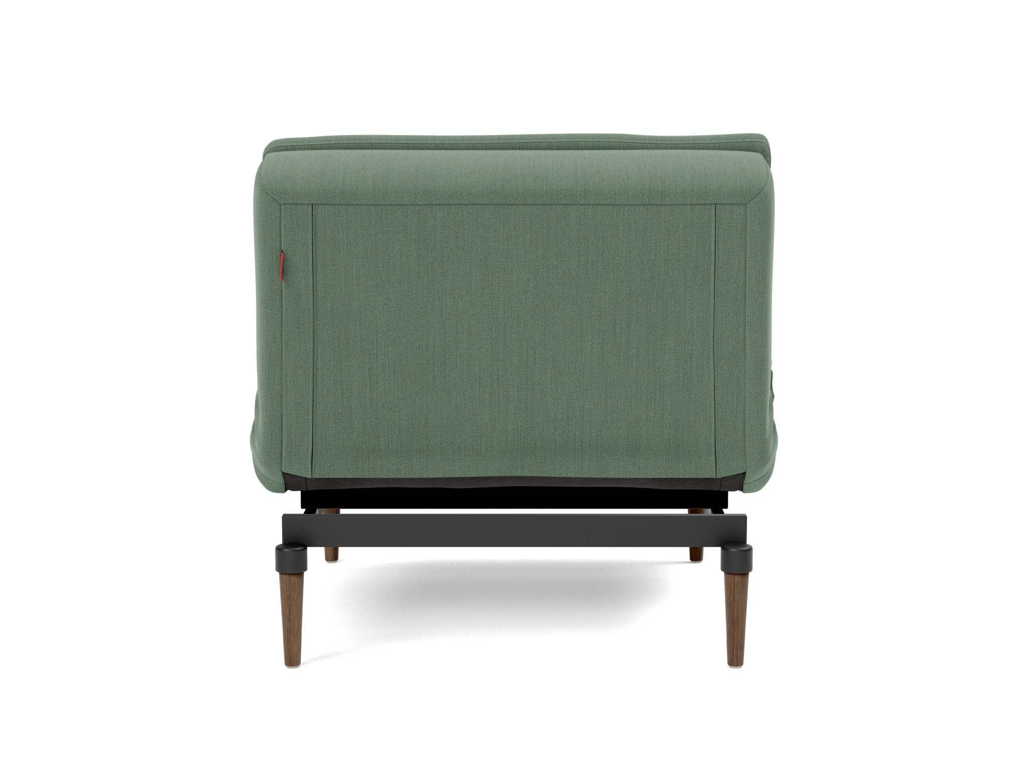 Sessel Dublexo Flachgewebe Elegance 518-Green Beine Styletto Eiche dunkel