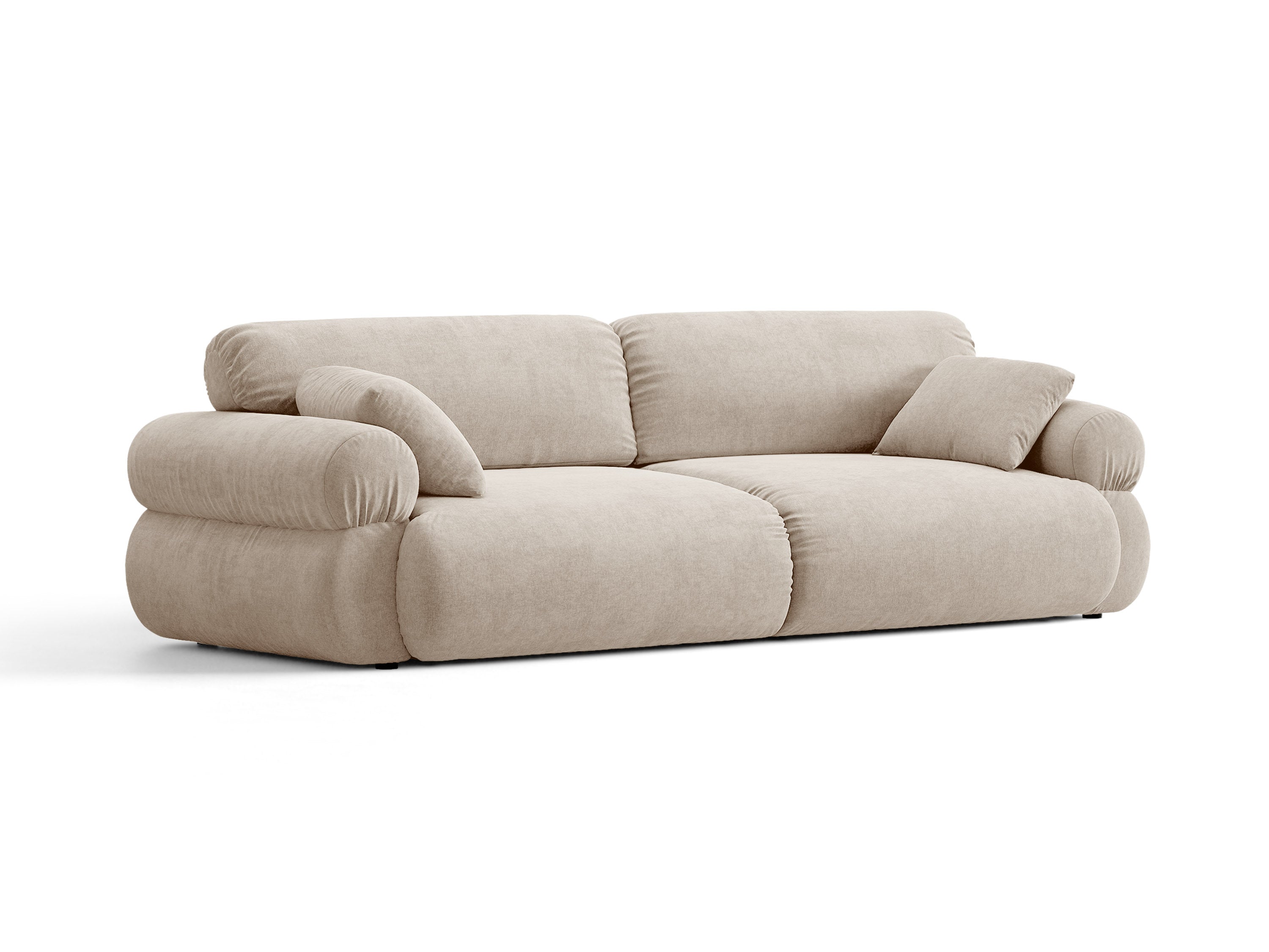 Micadoni Ophelia Sofa 4-Sitzer Strukturierter Stoff Liberty Beige