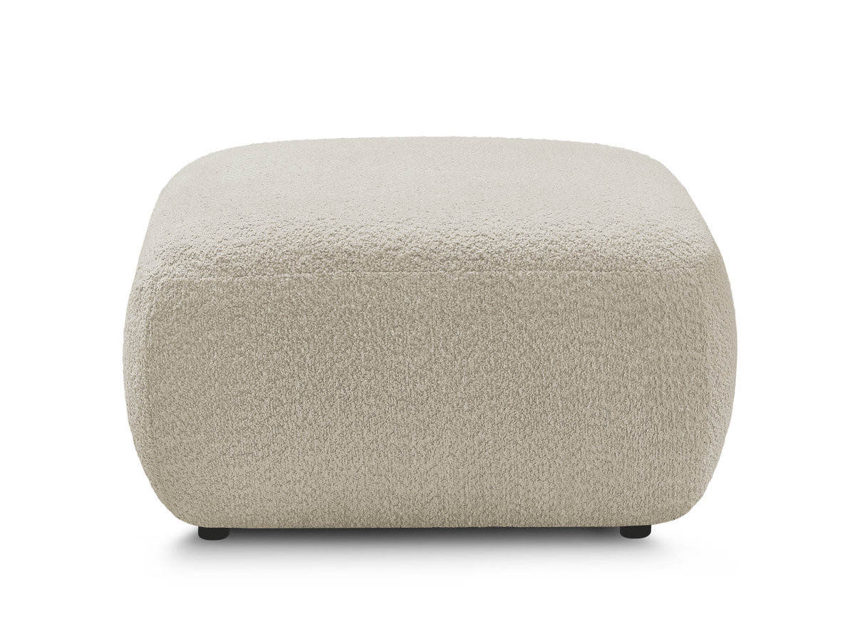 Bobochic Montaigne Pouf Bouclé-Stoff Beige