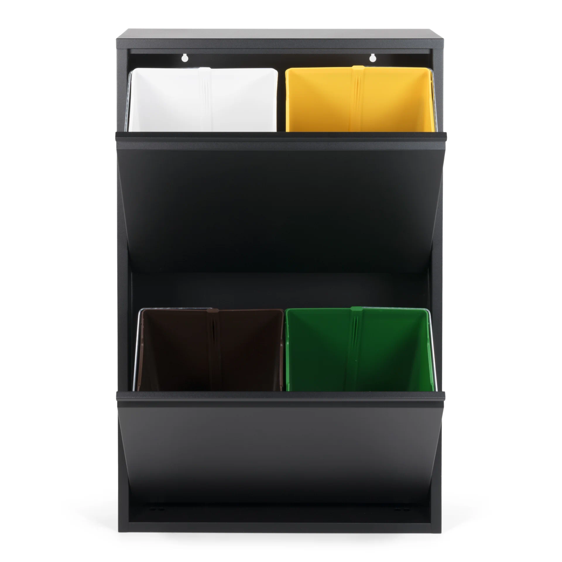 Spinder Design Mülltrennsystem Gigi 4 Schwarz