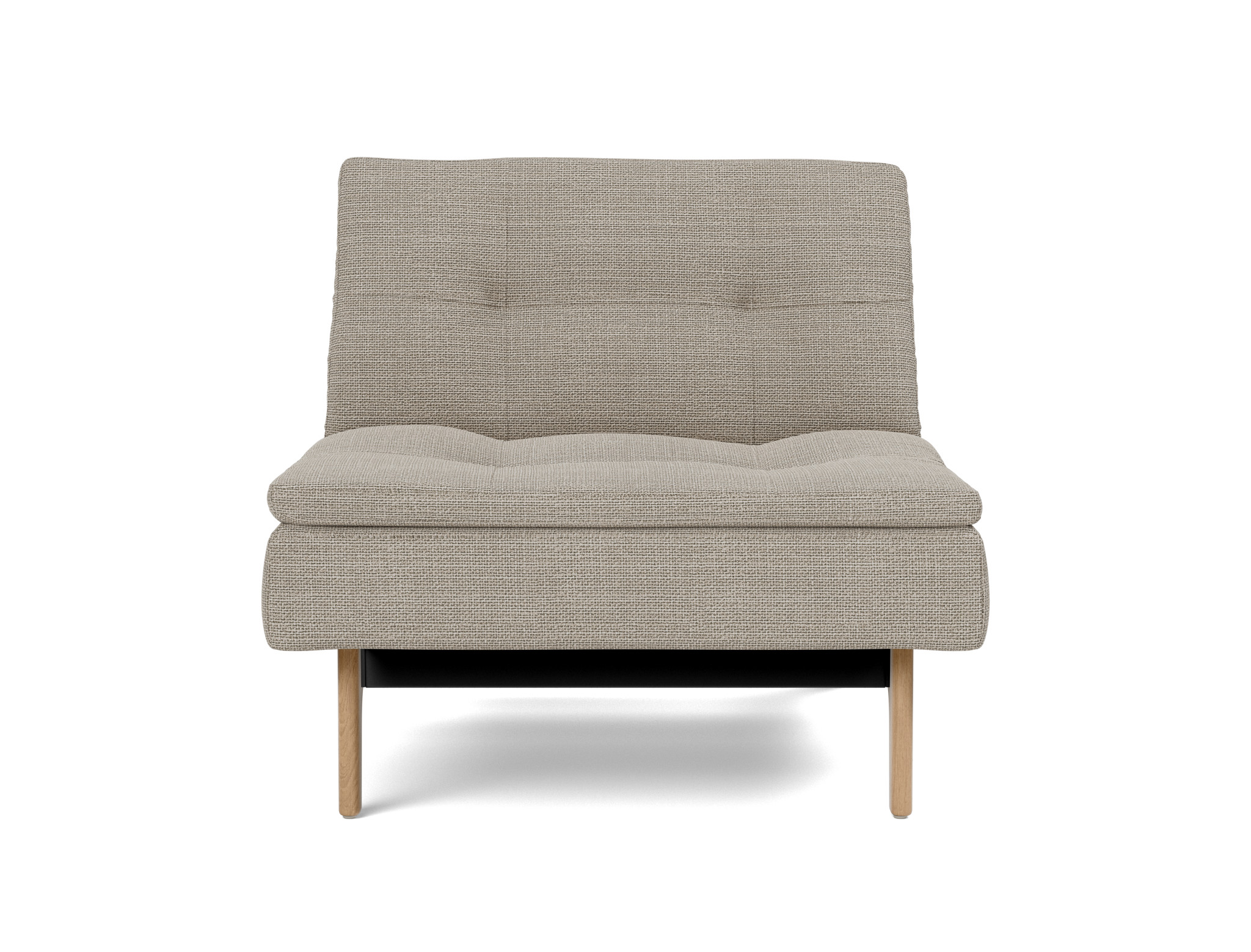 Sessel Dublexo Strukturierter Stoff Kenya 579-Gravel Beine Eiche