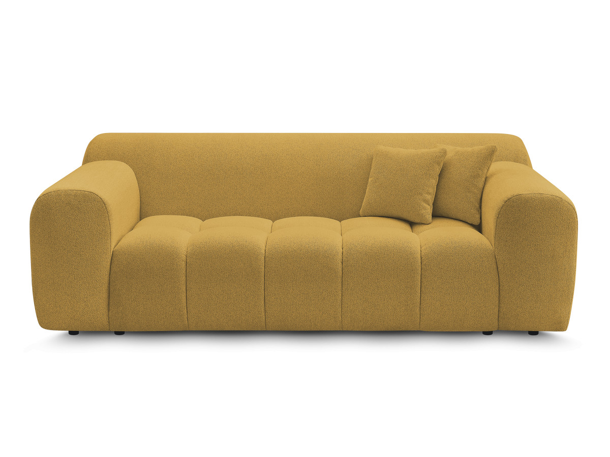 Bobochic Melisse Sofa 2-Sitzer Melange-Stoff Gelb
