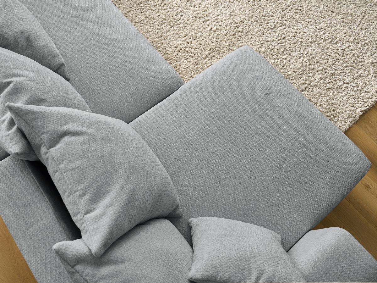 Bobochic Sidonie Wohnlandschaft Melange-Stoff Dunkelgrau