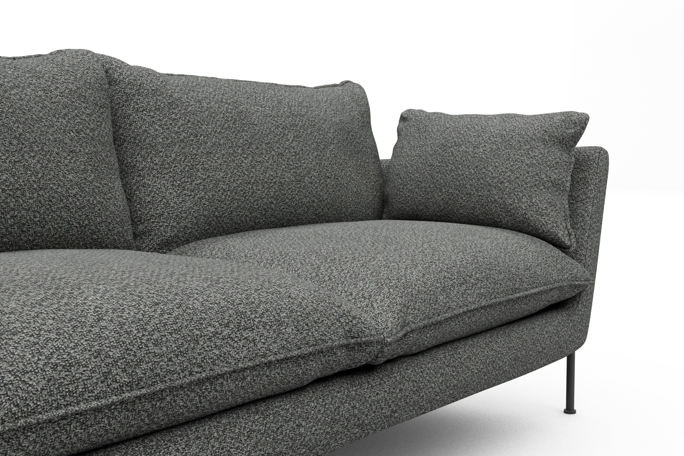 Sofa Anton PREMIUM 3-Sitzer Vanora-Warm-Grey