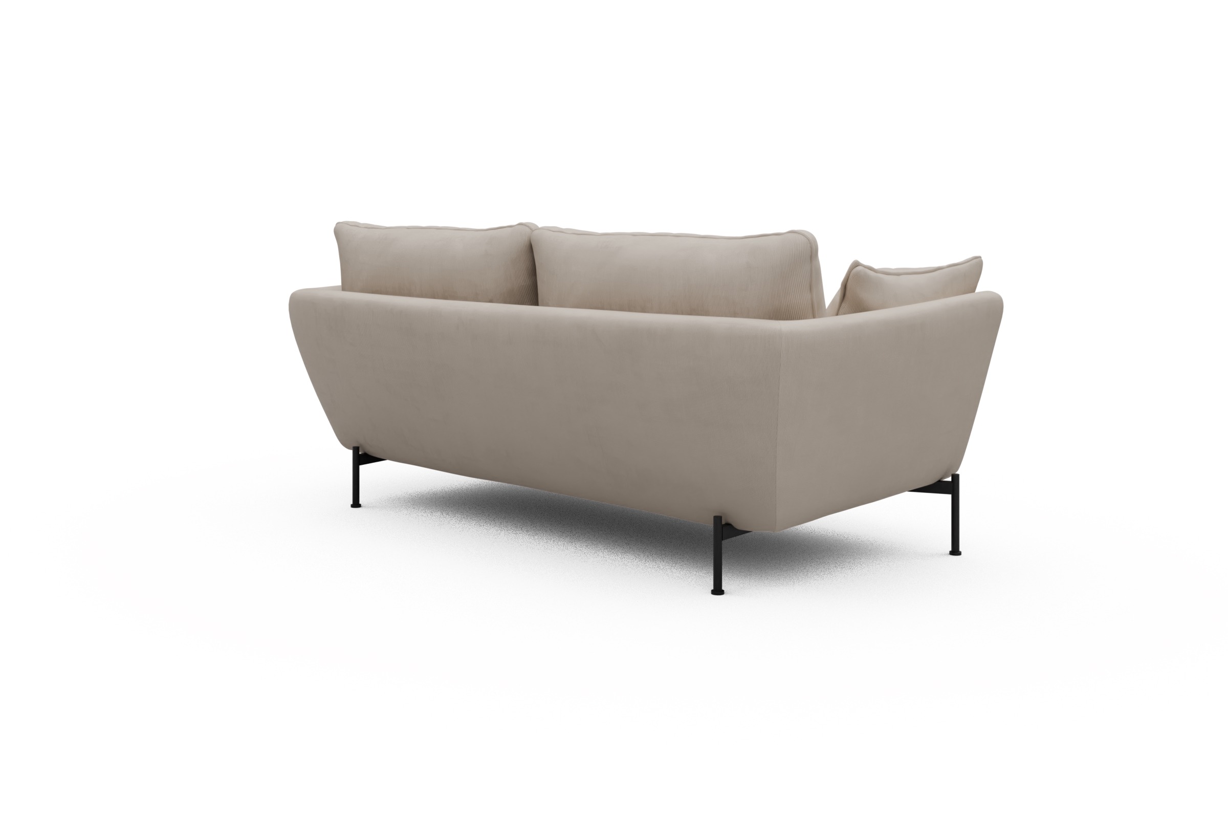Sofa Anton 2-Sitzer Cordufine-Off-White