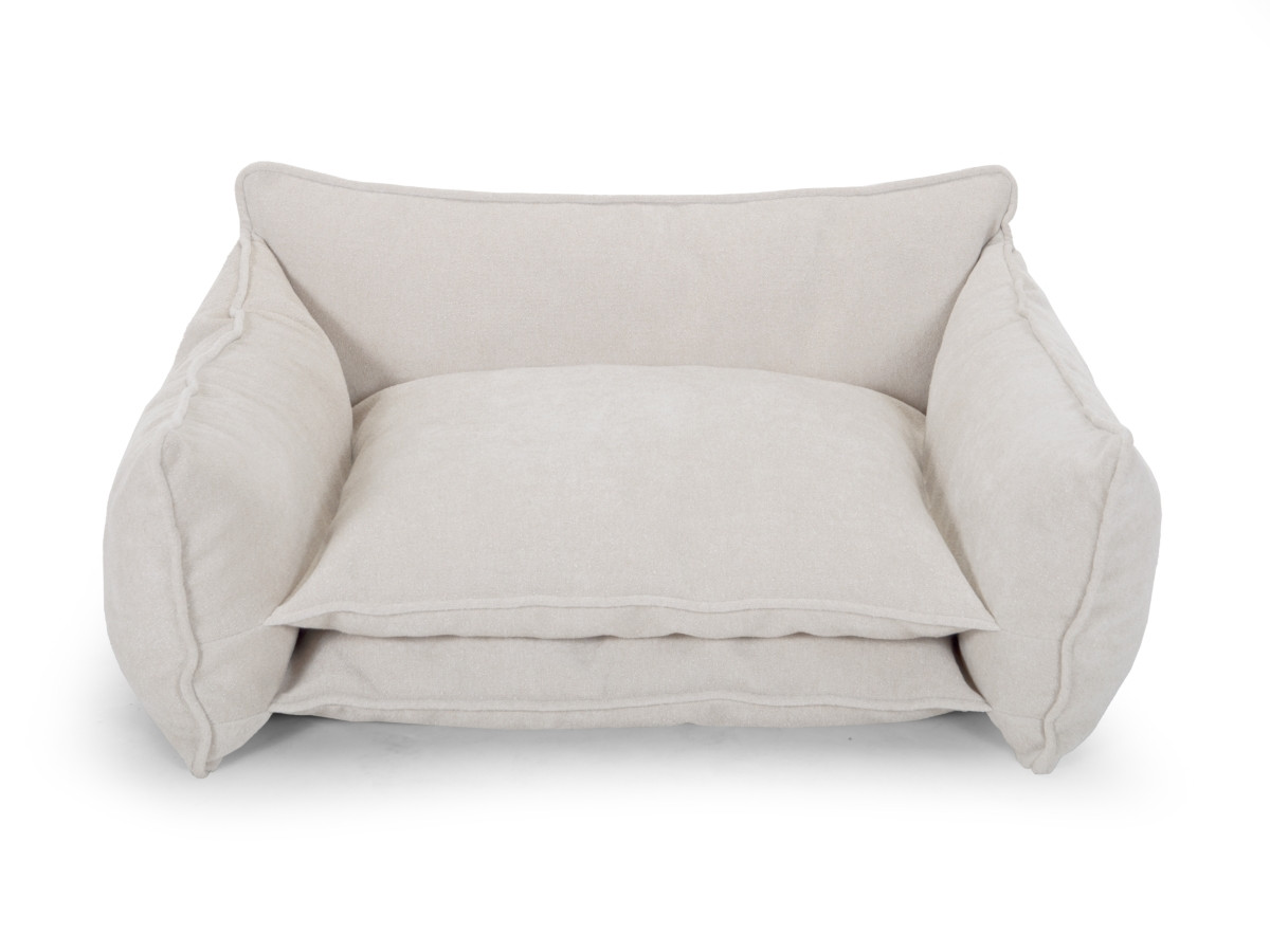 Bobochic Pluto Hundekorb Strukturstoff Beige, Größe XXL (123 cm)