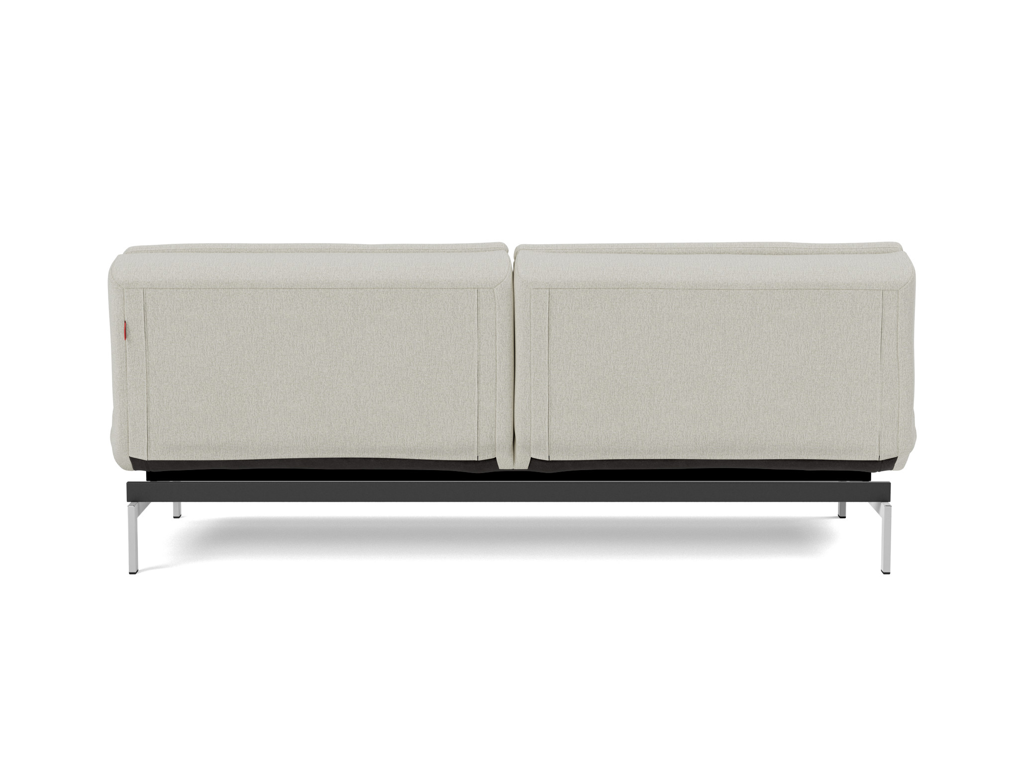 Schlafsofa Dublexo Flachgewebe Mixed Dance 527-Natural Beine Chrom