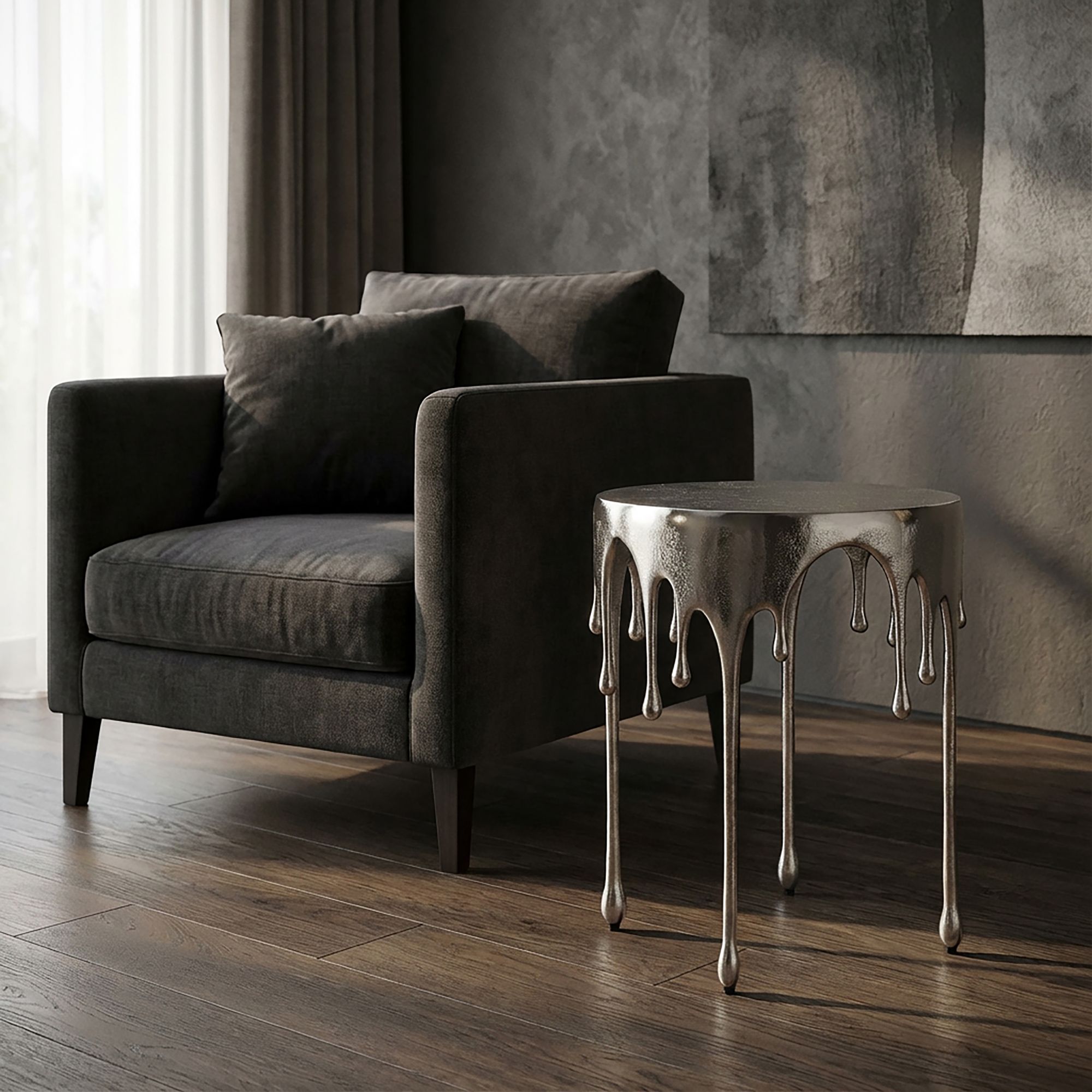 Beistelltisch Sirevag Aluminium Silber Ø 43 cm