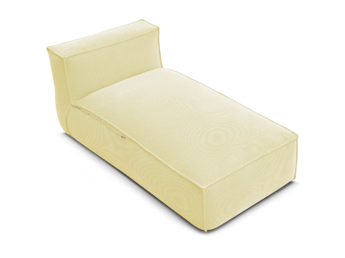 Bobochic Biarritz Méridienne-Modul Melange-Stoff Gelb