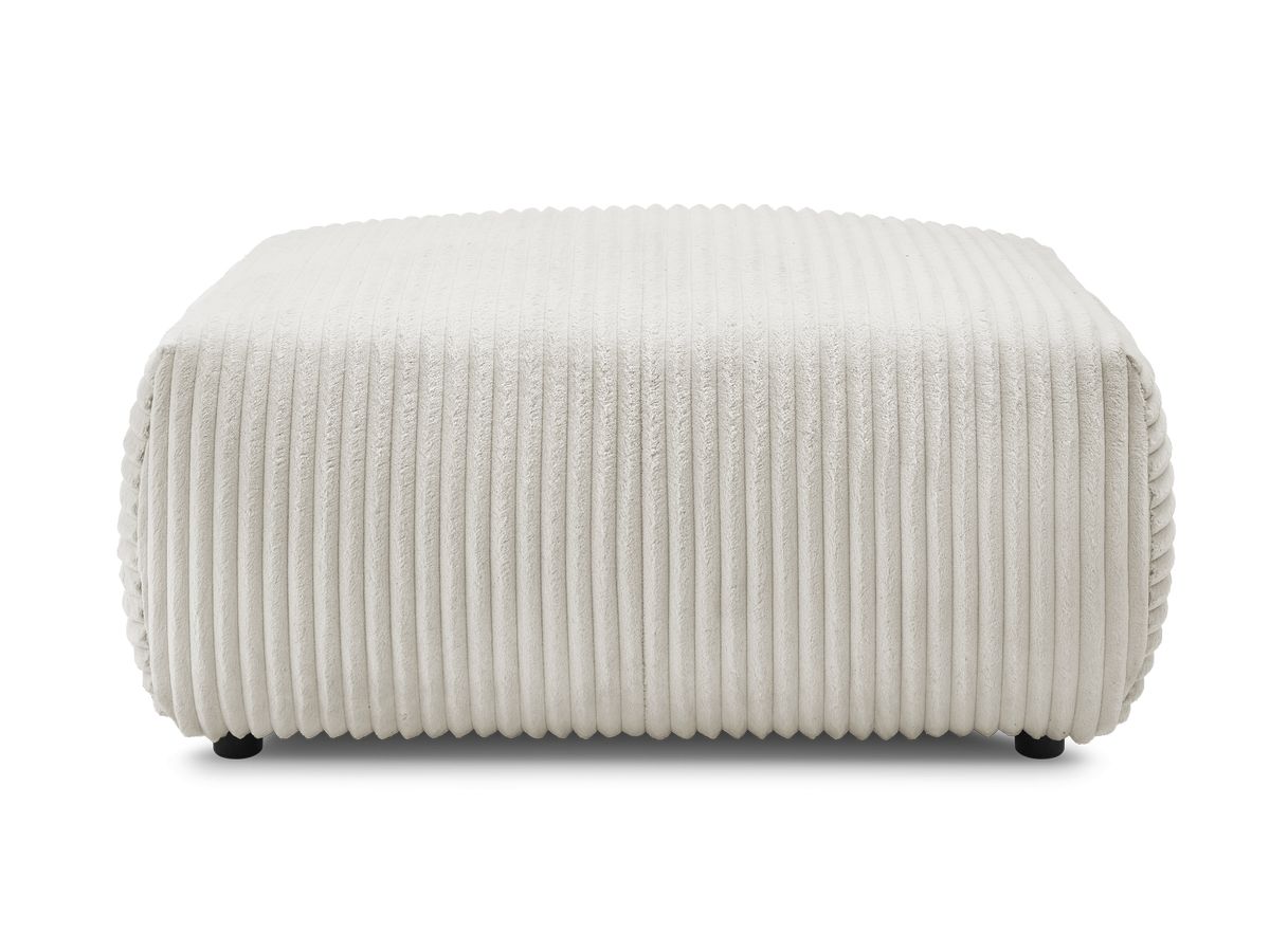 Bobochic Lucien Pouf Breitcord weich Beige