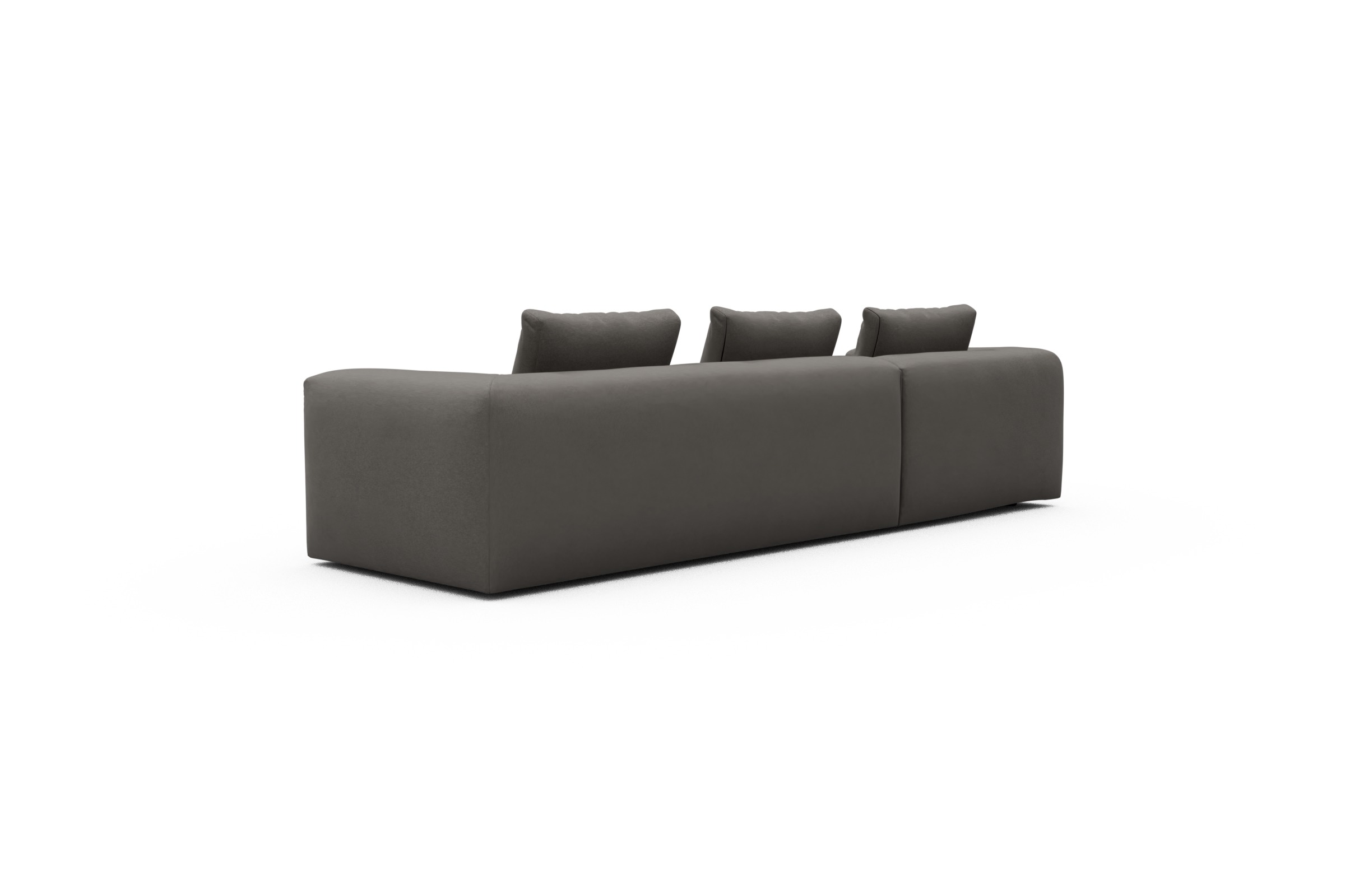 Ecksofa Fred Chaiselongue links mit 2,5-Sitzer Satya-Taupe