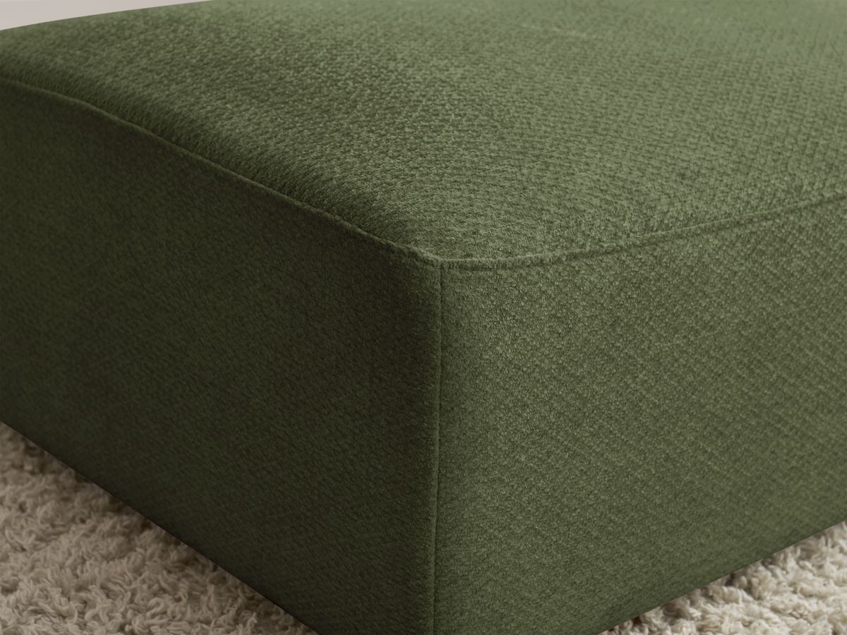 Bobochic Sidonie Pouf Melange-Stoff Grün