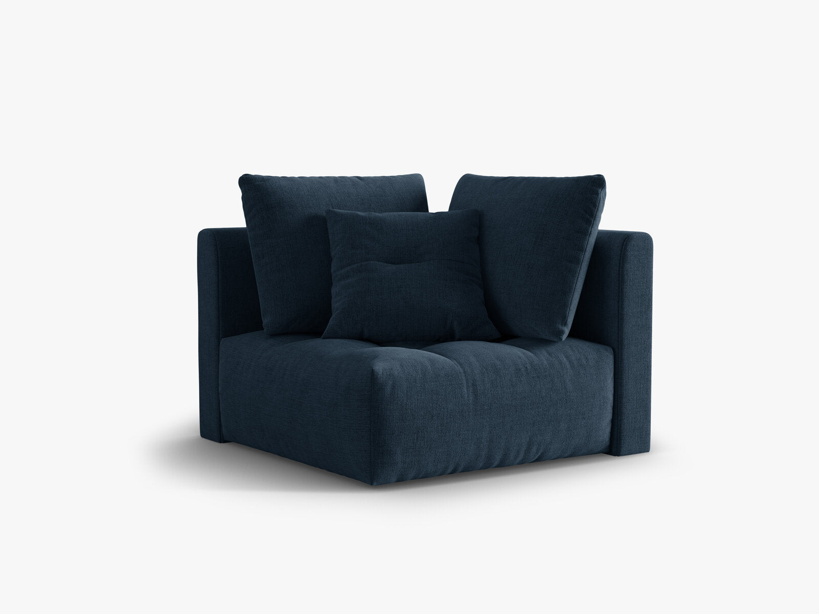 Micadoni Symmetrisches Eckmodul Bloom Strukturierter Stoff Wind Marineblau