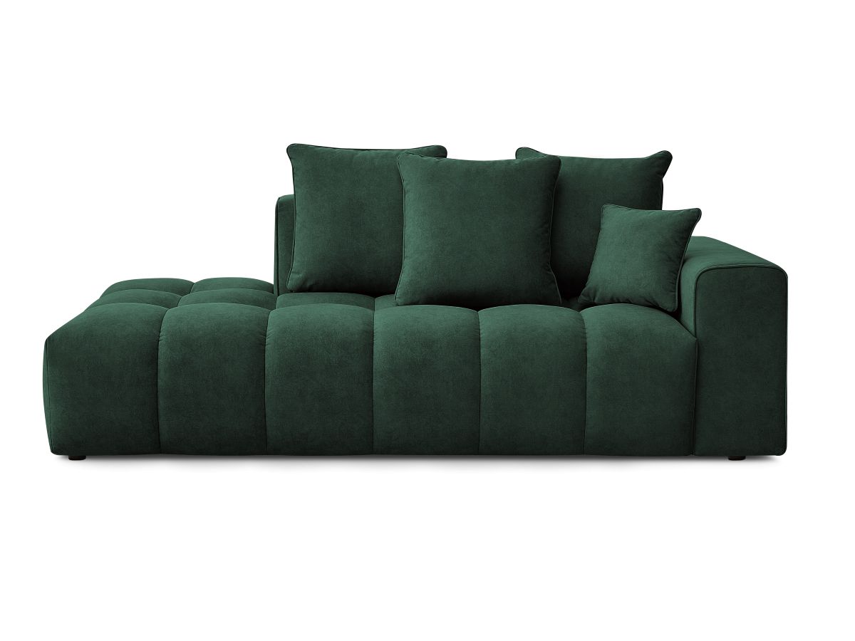 Bobochic Mont-blanc Sofa 4-Sitzer Samt Grün Armlehne rechts