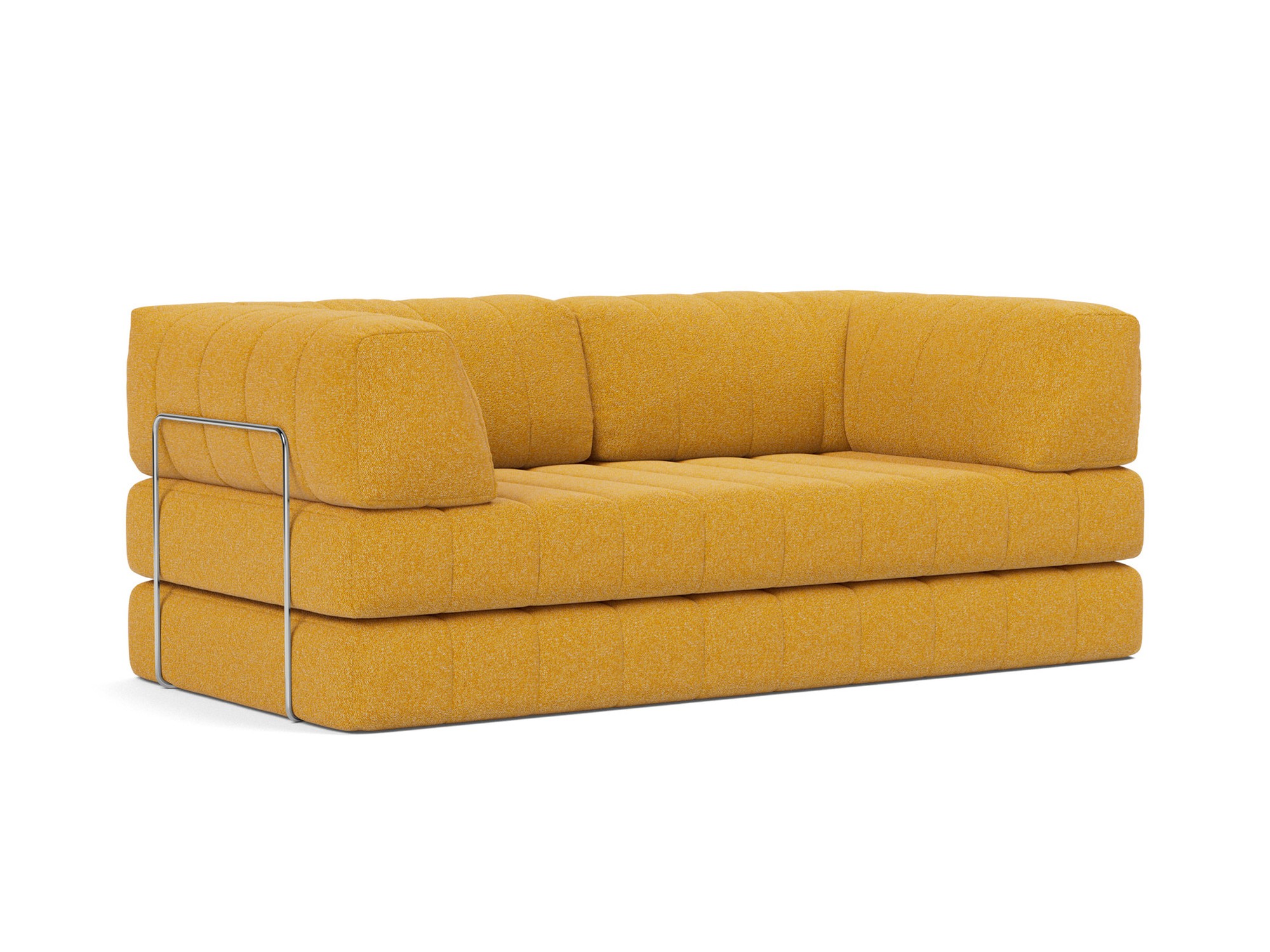 Schlafsofa CozyPad mit Armlehnen Boucle Skandi 536-Ochre