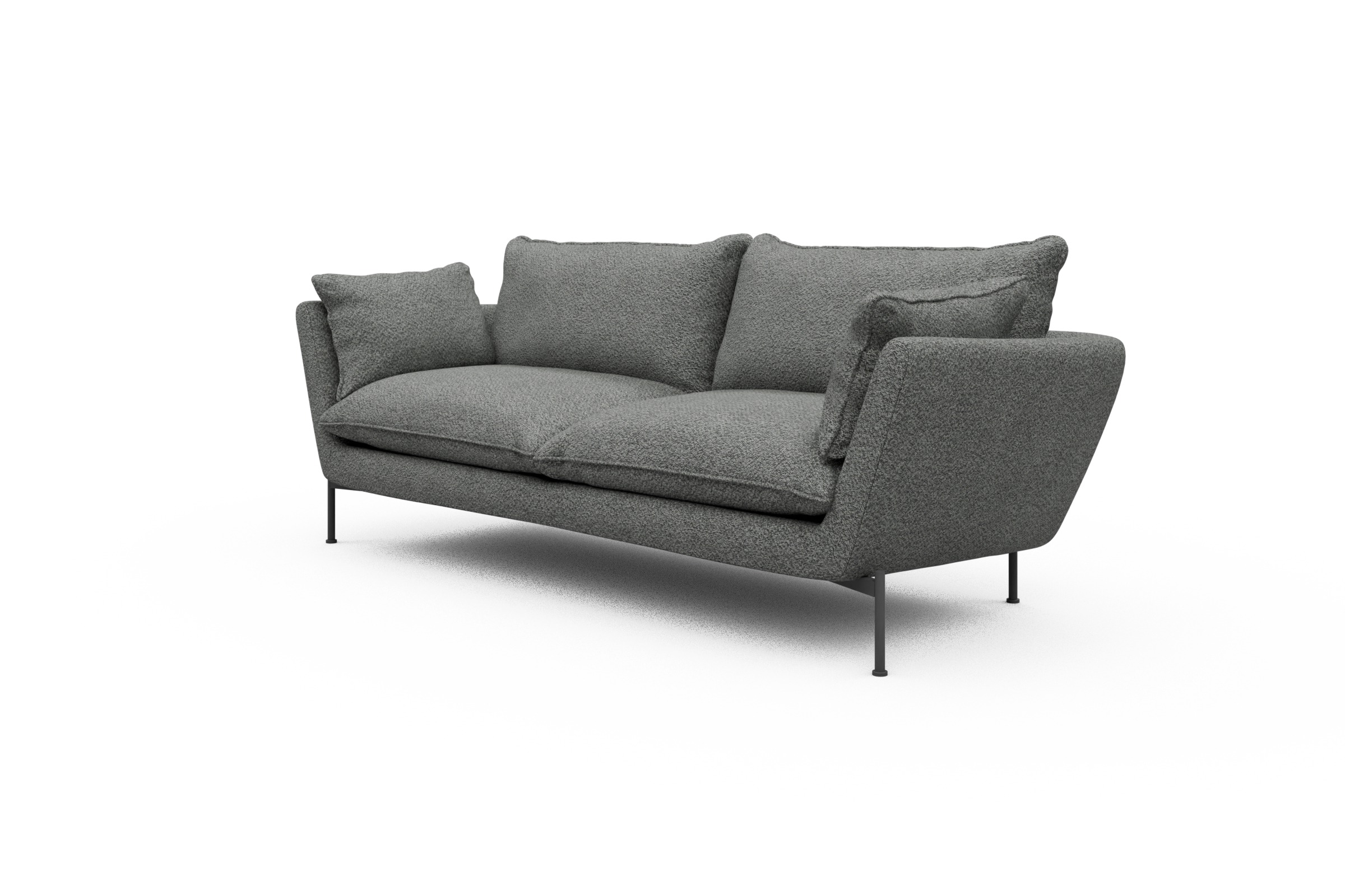 Sofa Anton PREMIUM 3-Sitzer Vanora-Warm-Grey
