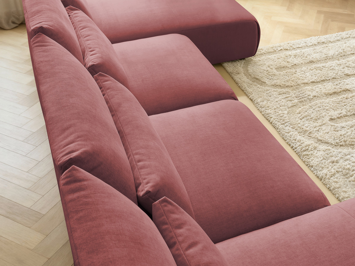 Bobochic Jana Wohnlandschaft Samt Orange