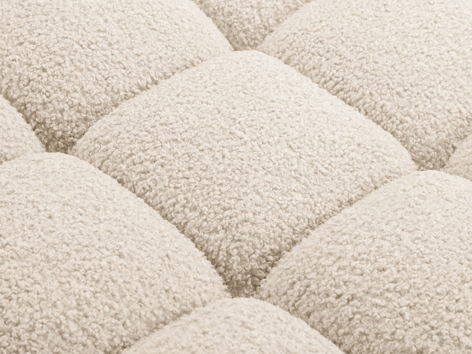 Micadoni Modulares Sofa Bellis 3-Sitzer Boucle Rolf Helles Beige