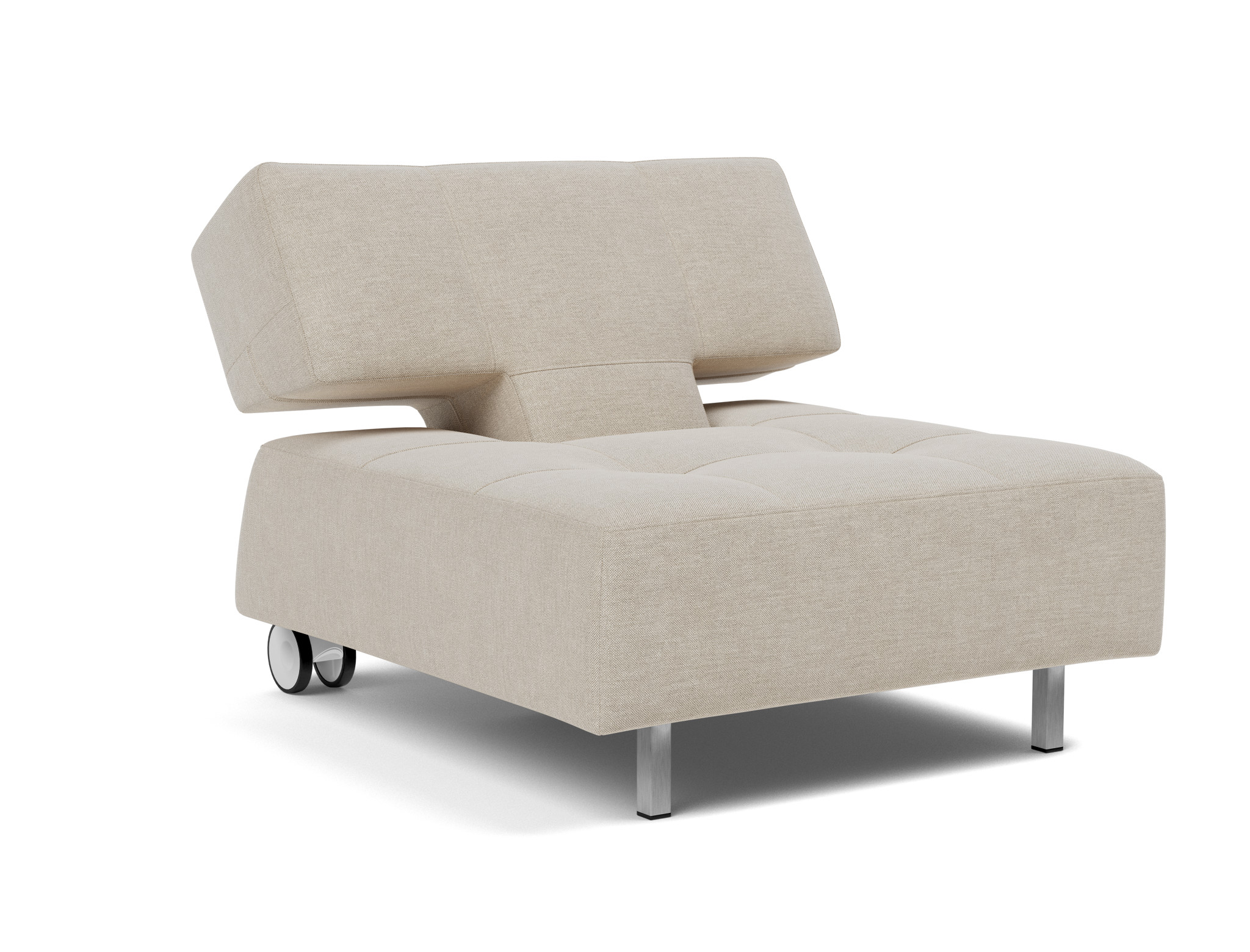Sessel Long Horn D.E.L. Flachgewebe Phobos 586-Latte