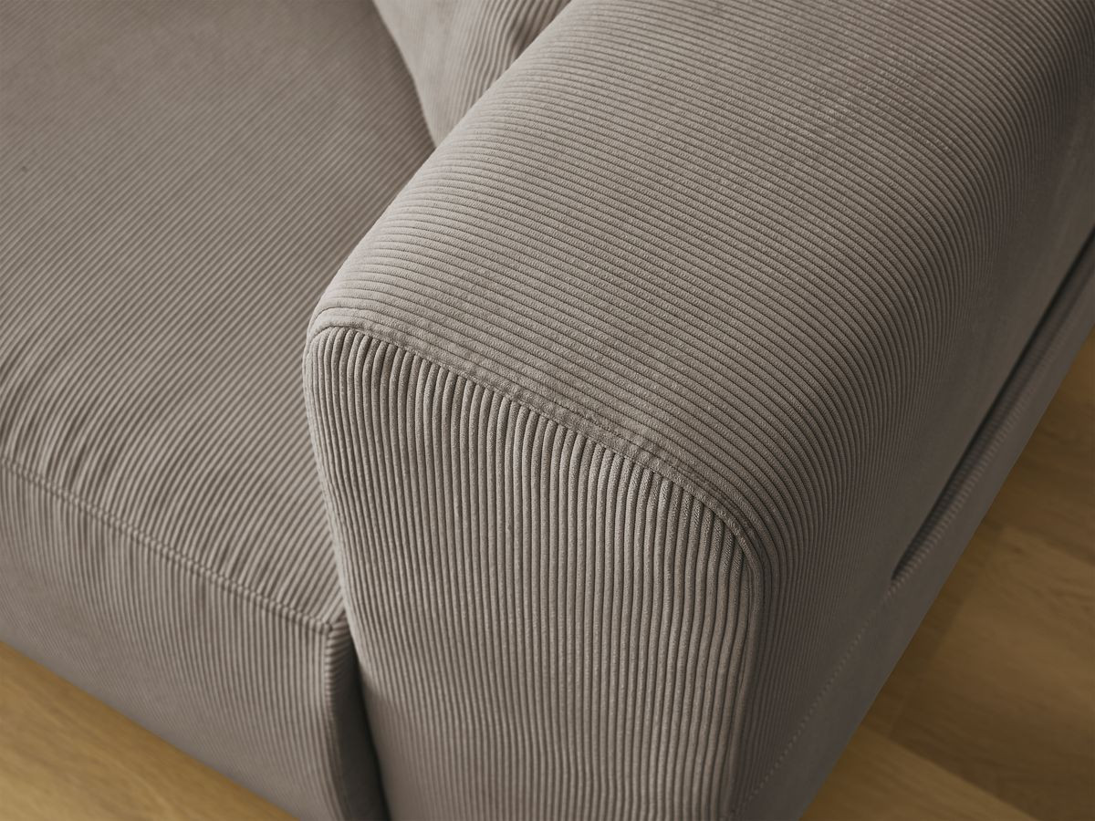 Bobochic Sidonie Sofa 3-Sitzer Cordsamt Taupe