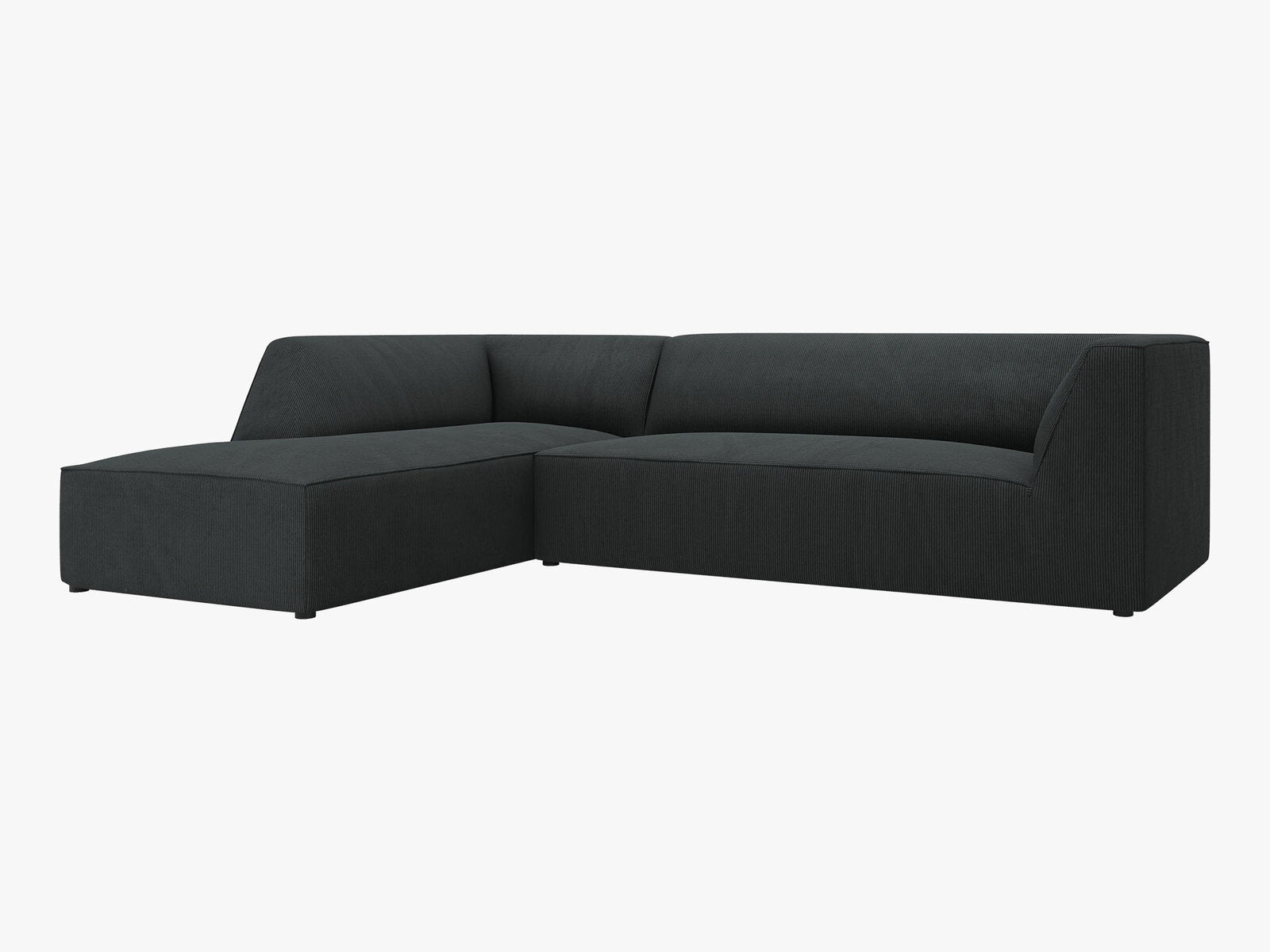 Micadoni 4-Sitzer Modular Sofa Ruby Links Kord Scala Schwarz