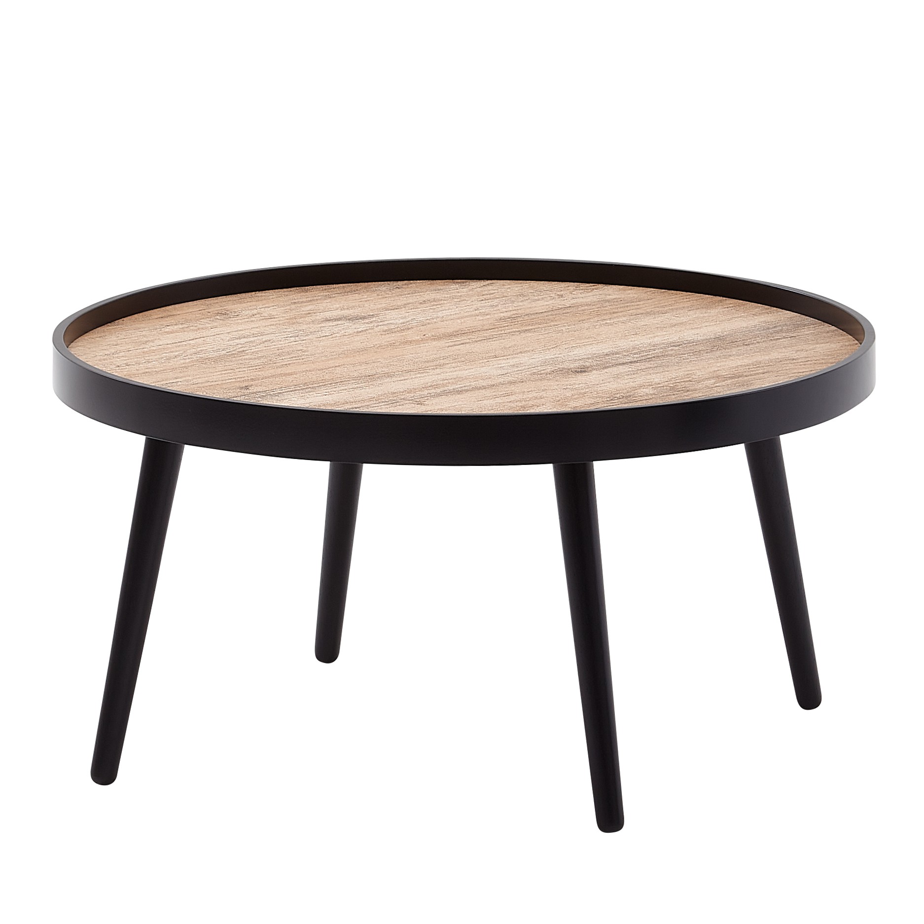 Couchtisch Skjervoy Schwarz Ø 76 × H 40 cm