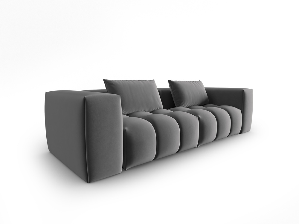 Cosmopolitan Design Sofa Verona 3-Sitzer Samt Casino Anthrazit
