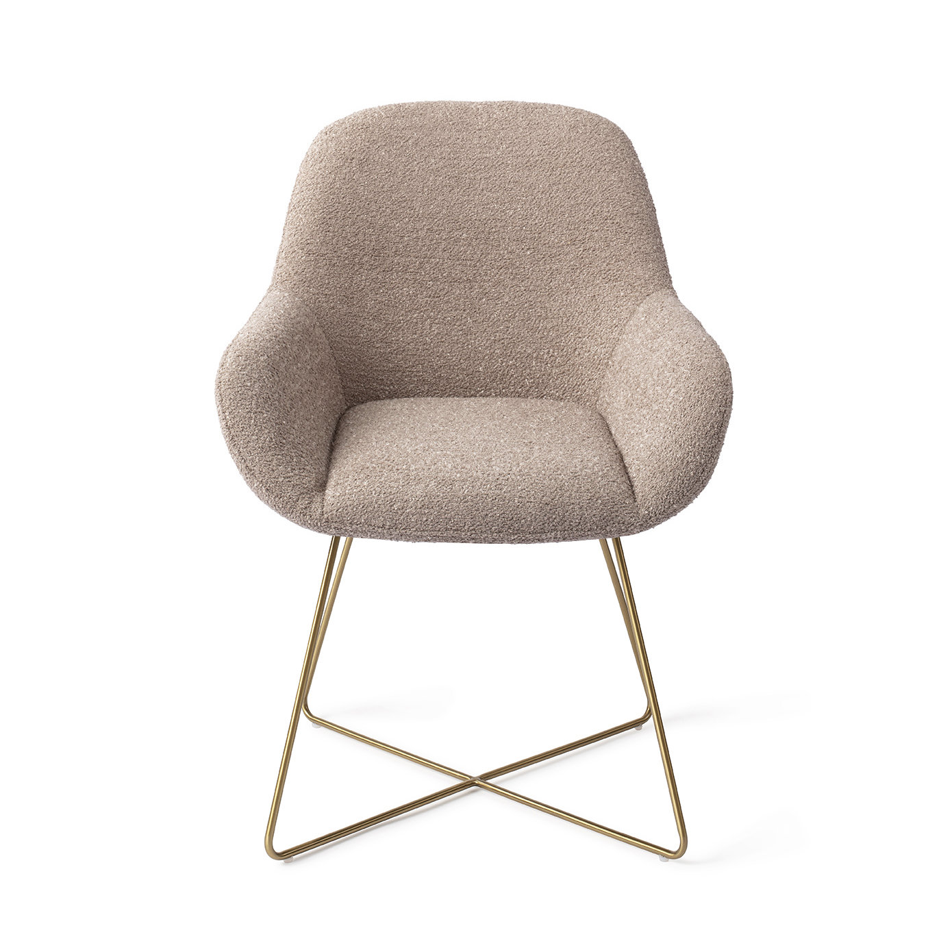 Jesper Home Esszimmerstuhl Kushi Stone Haze Cross Gold