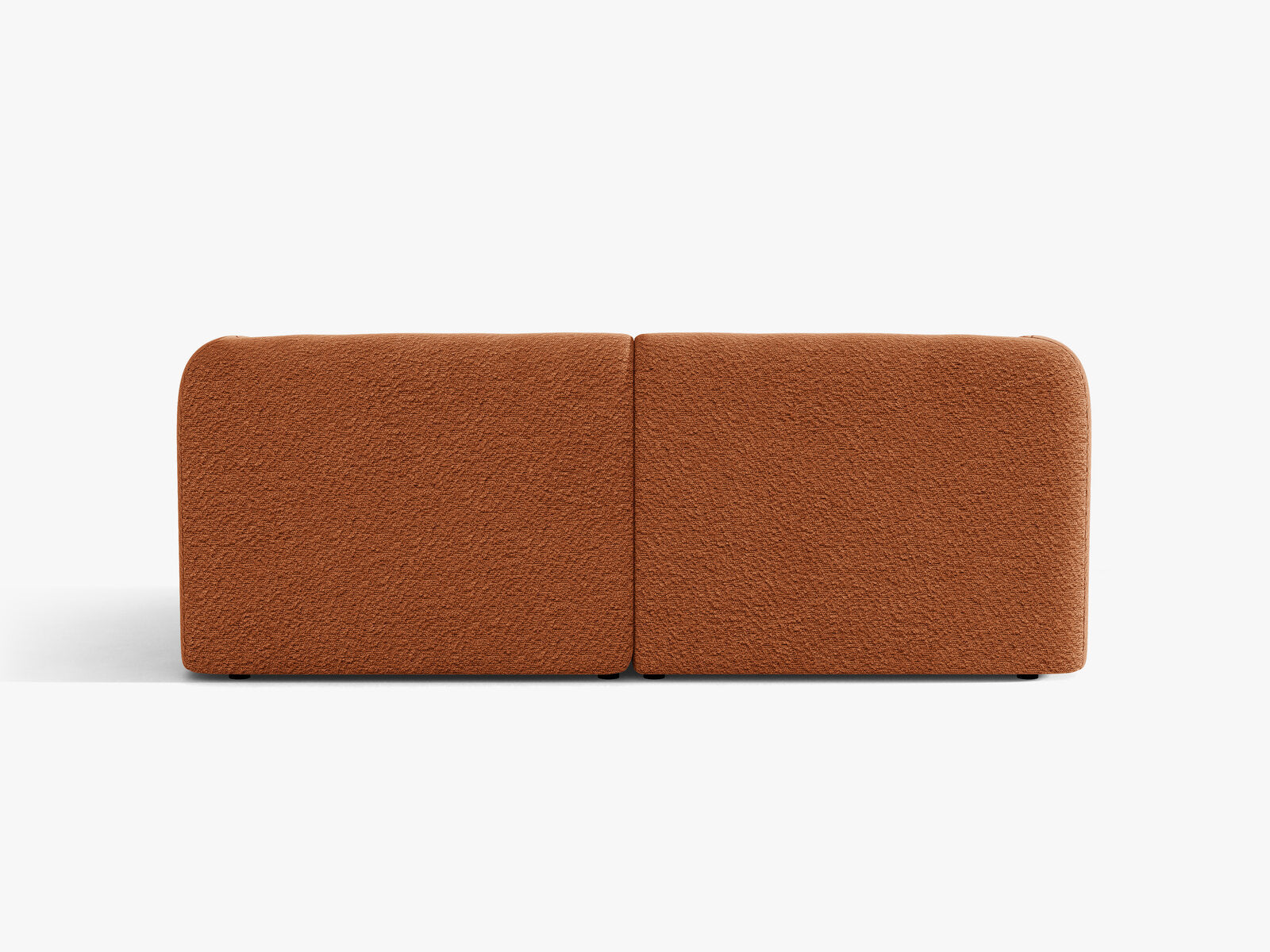 Micadoni Sofa Miley 2-Sitzer Boucle Baloo Terrakotta