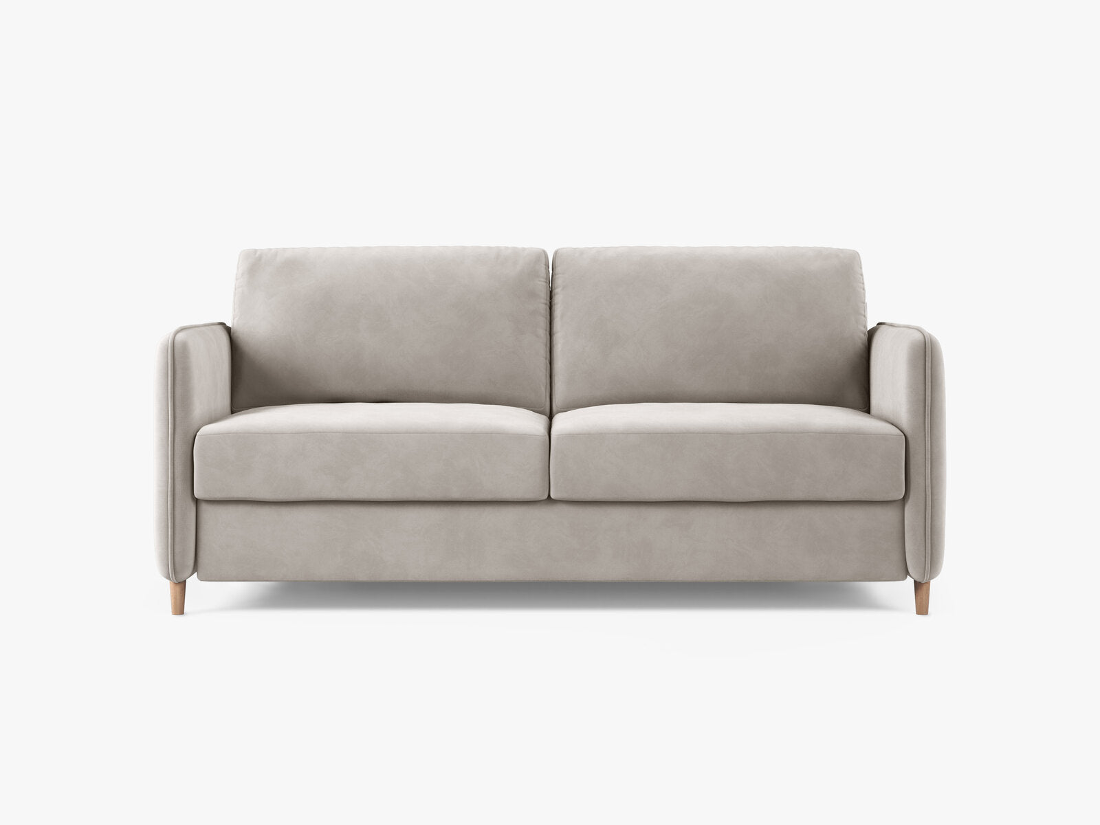 Micadoni Sofa mit Schlaffunktion Simo 3-Sitzer Samt Salvador Beige