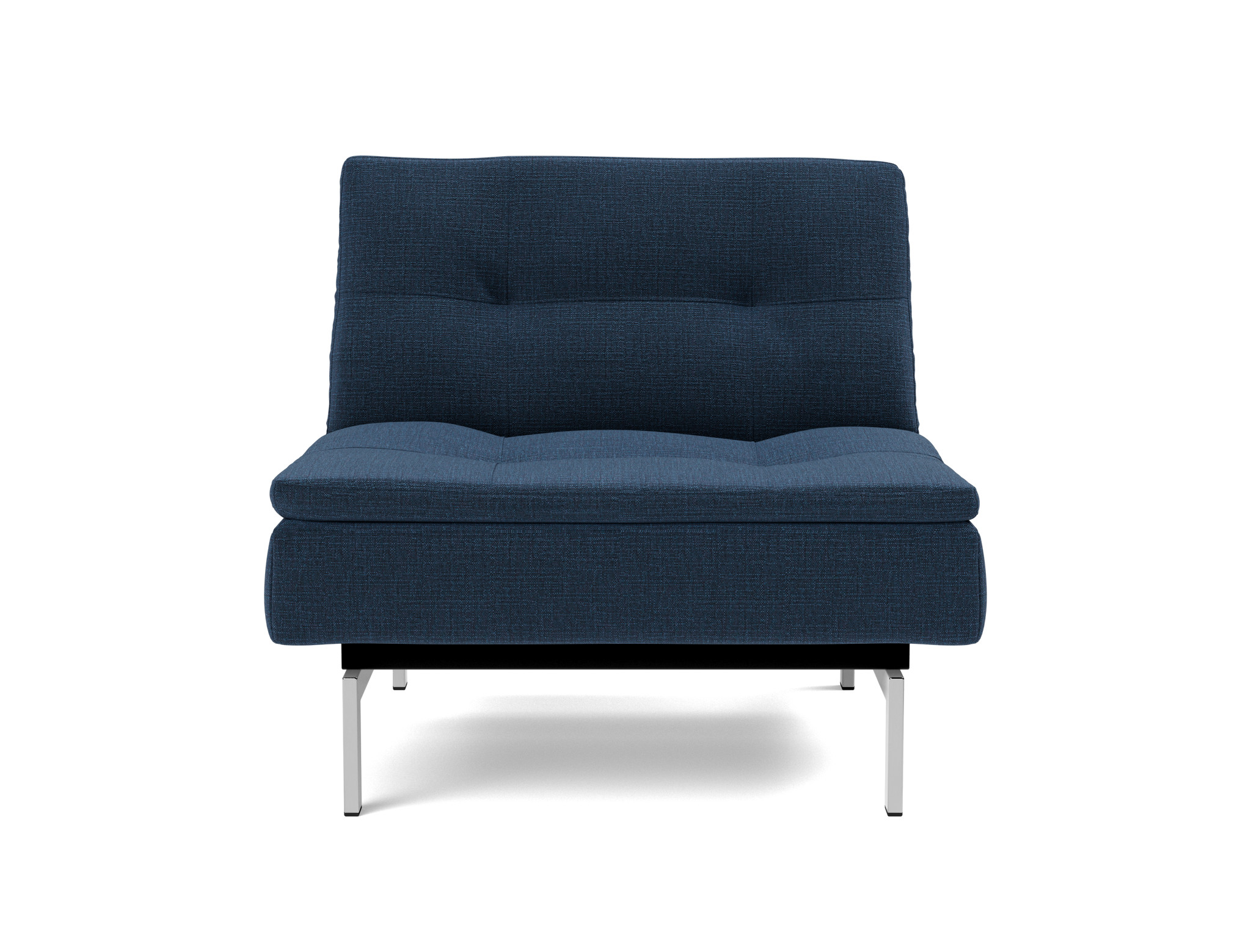 Sessel Dublexo Chenille Esina 414-Indigo-Blue Beine Chrom