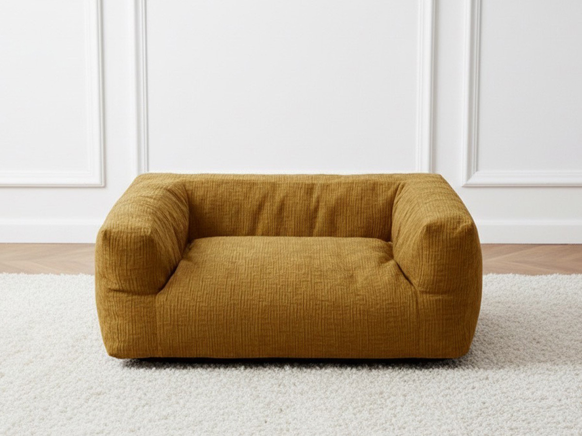 Bobochic Salto Hundekorb Strukturstoff Gelb, Größe M (80 cm)
