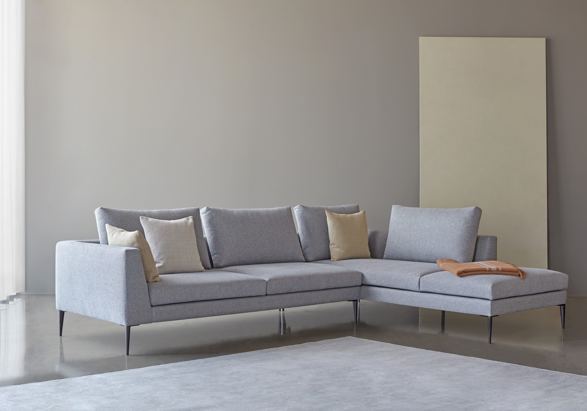 Sofa Paul 2-Sitzer Cordufine-Taupe