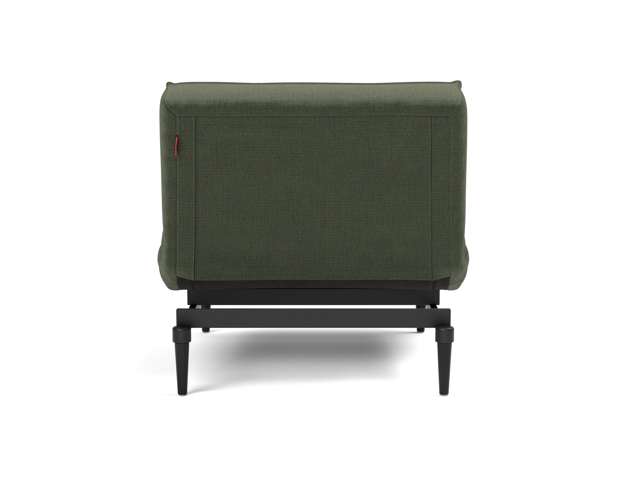 Sessel Splitback Chenille Esina 413-Olive-Green Beine Styletto Eiche schwarz