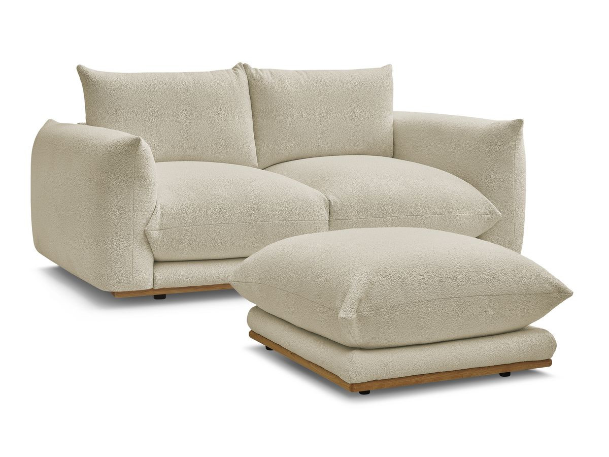 Bouclé-Stoff · Beige
