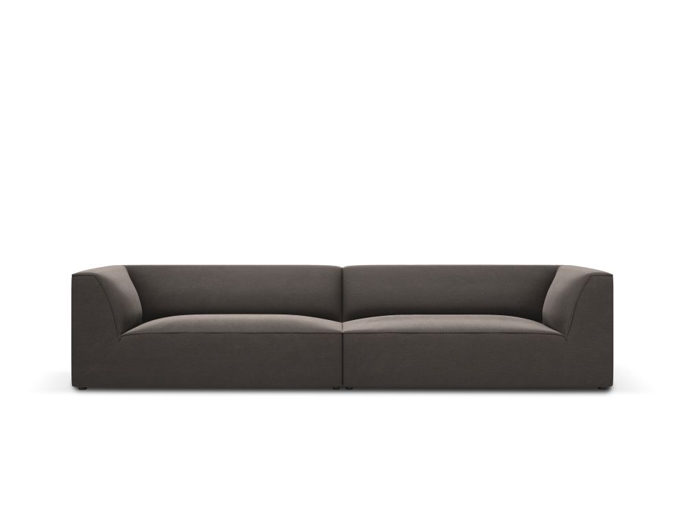 Cosmopolitan Design Sofa Siena 4-Sitzer Samt Salvador Dunkelgrau