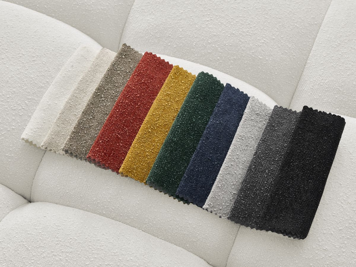 Bobochic Anis Sofa-Set 3- und 2-Sitzer Strukturstoff Weiß