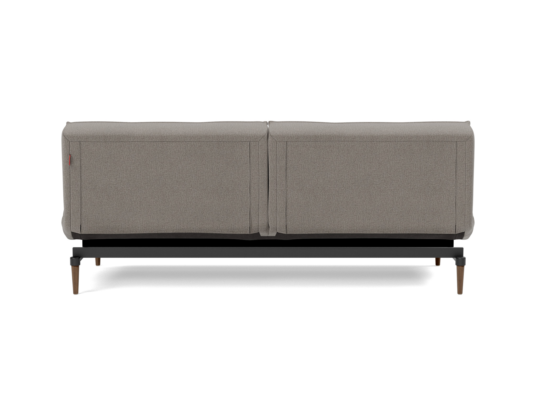 Schlafsofa Splitback Flachgewebe Mixed Dance 521-Grey Beine Styletto Eiche dunkel