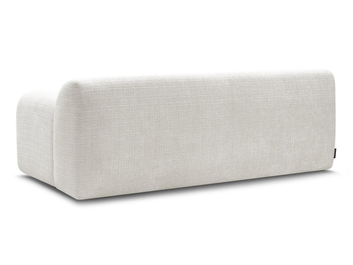 Bobochic Melisse Sofa 2-Sitzer Strukturstoff Weiß