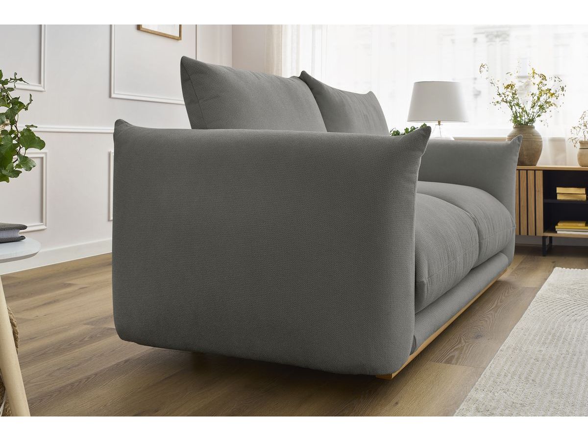 Bobochic Ernest Sofa 2-Sitzer Stoff Dunkelgrau