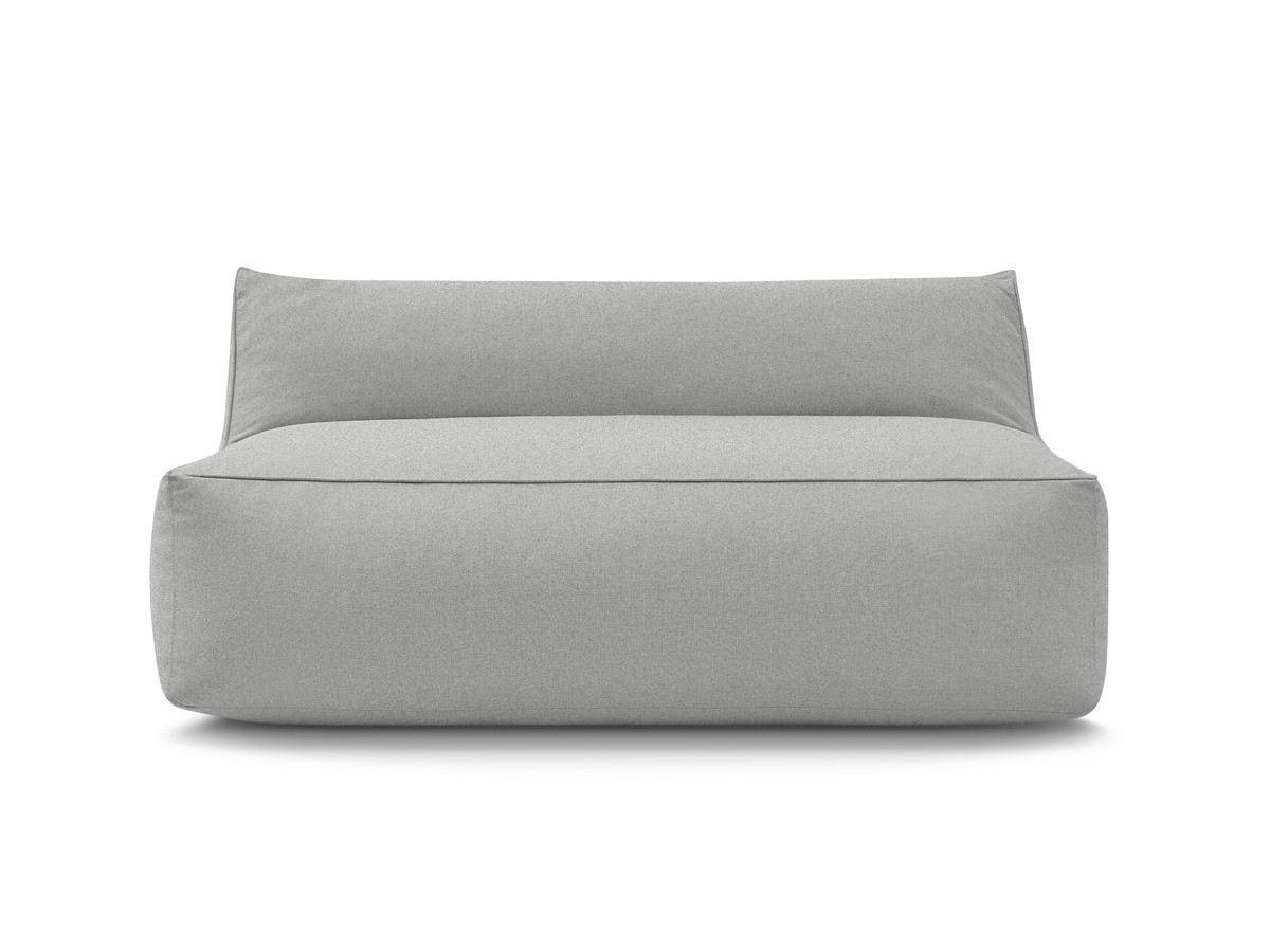 Bobochic Riviera Sofamodul 2-Sitzer Stoff Hellgrau