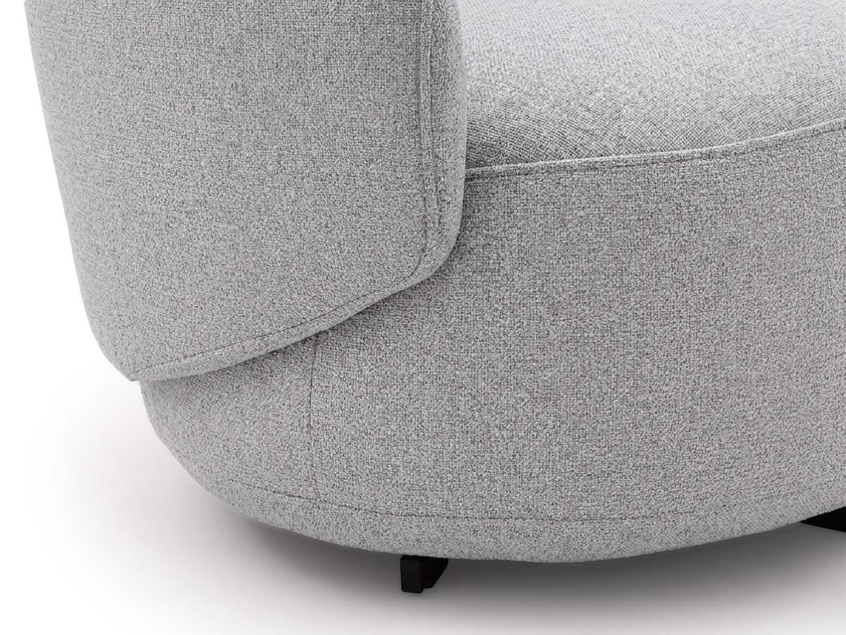 Bobochic Lexie Sessel Melange-Stoff Grau