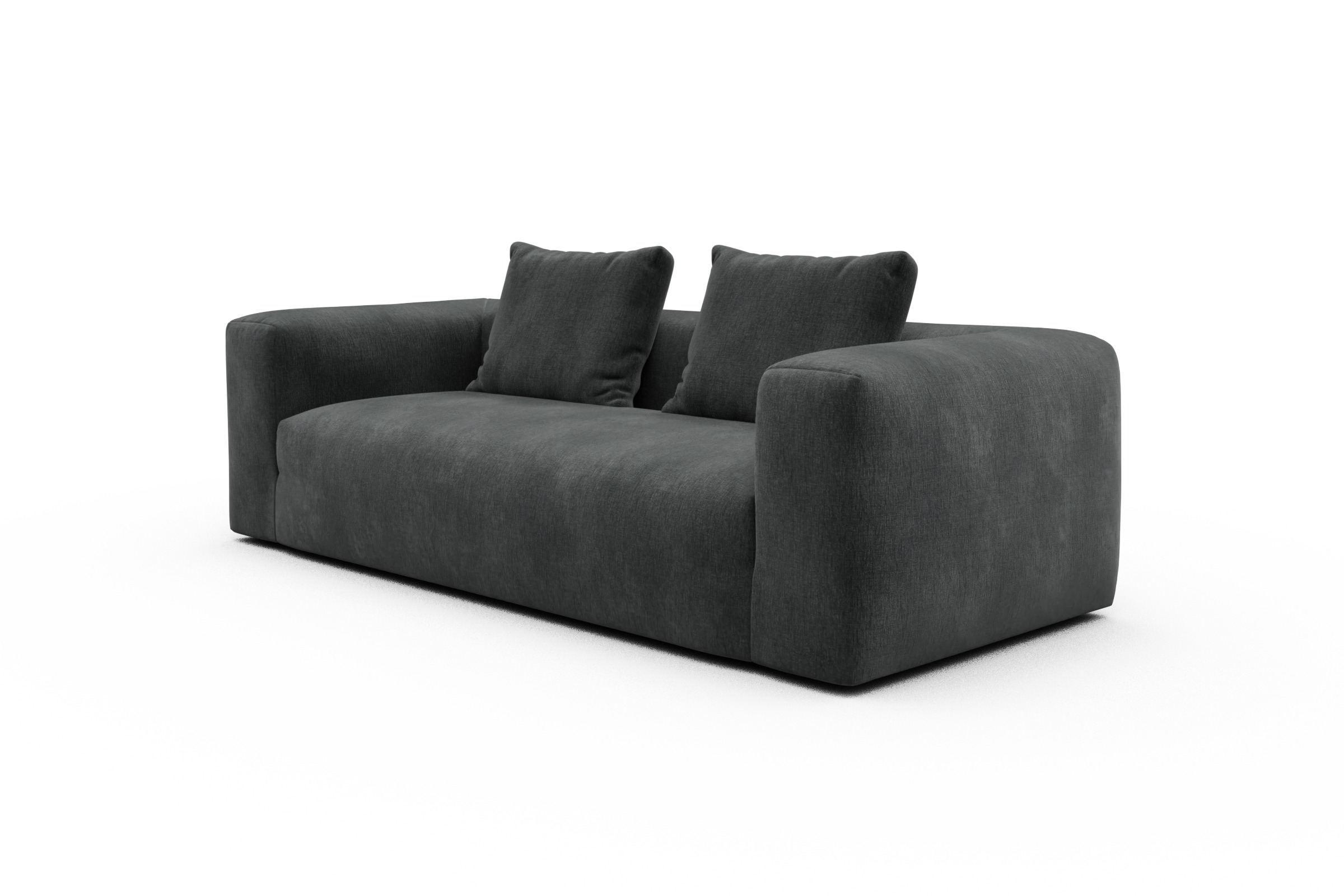Sofa Fred 3-Sitzer Smooth-Deep-Warm-Grey