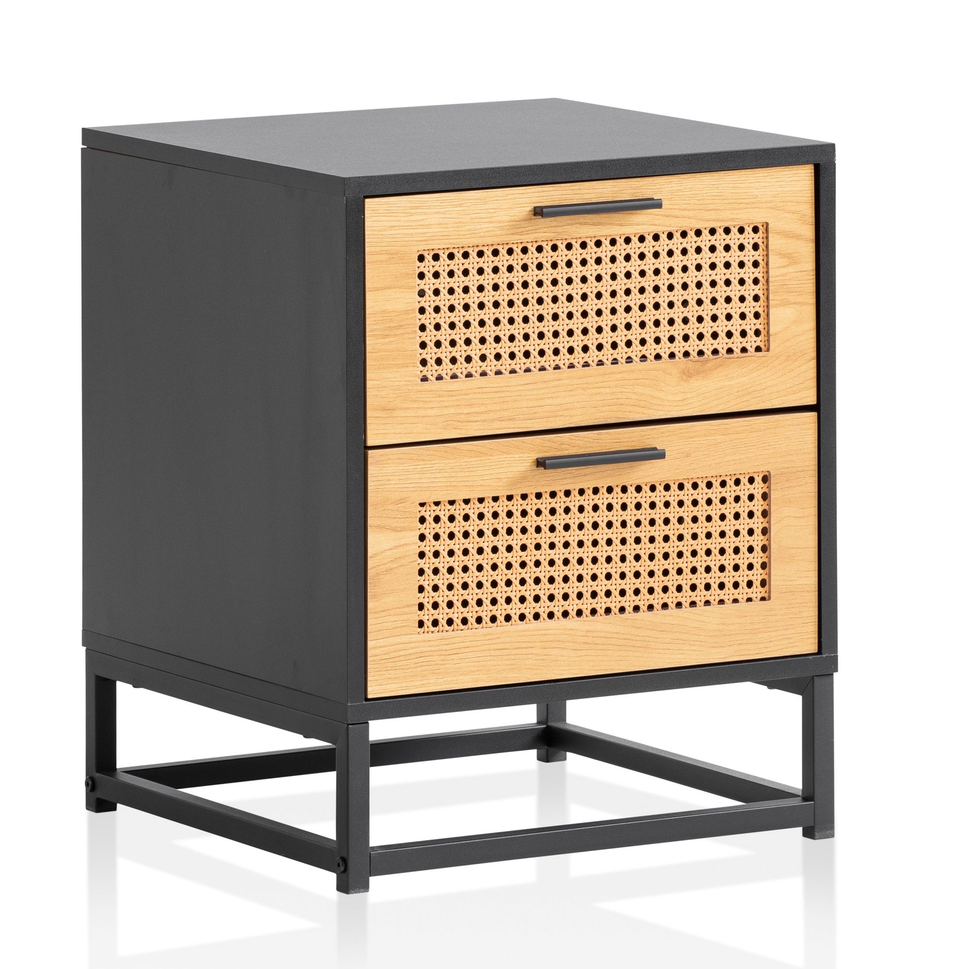 Nachttisch Dverberg Schwarz 45 × 45 × 56 cm